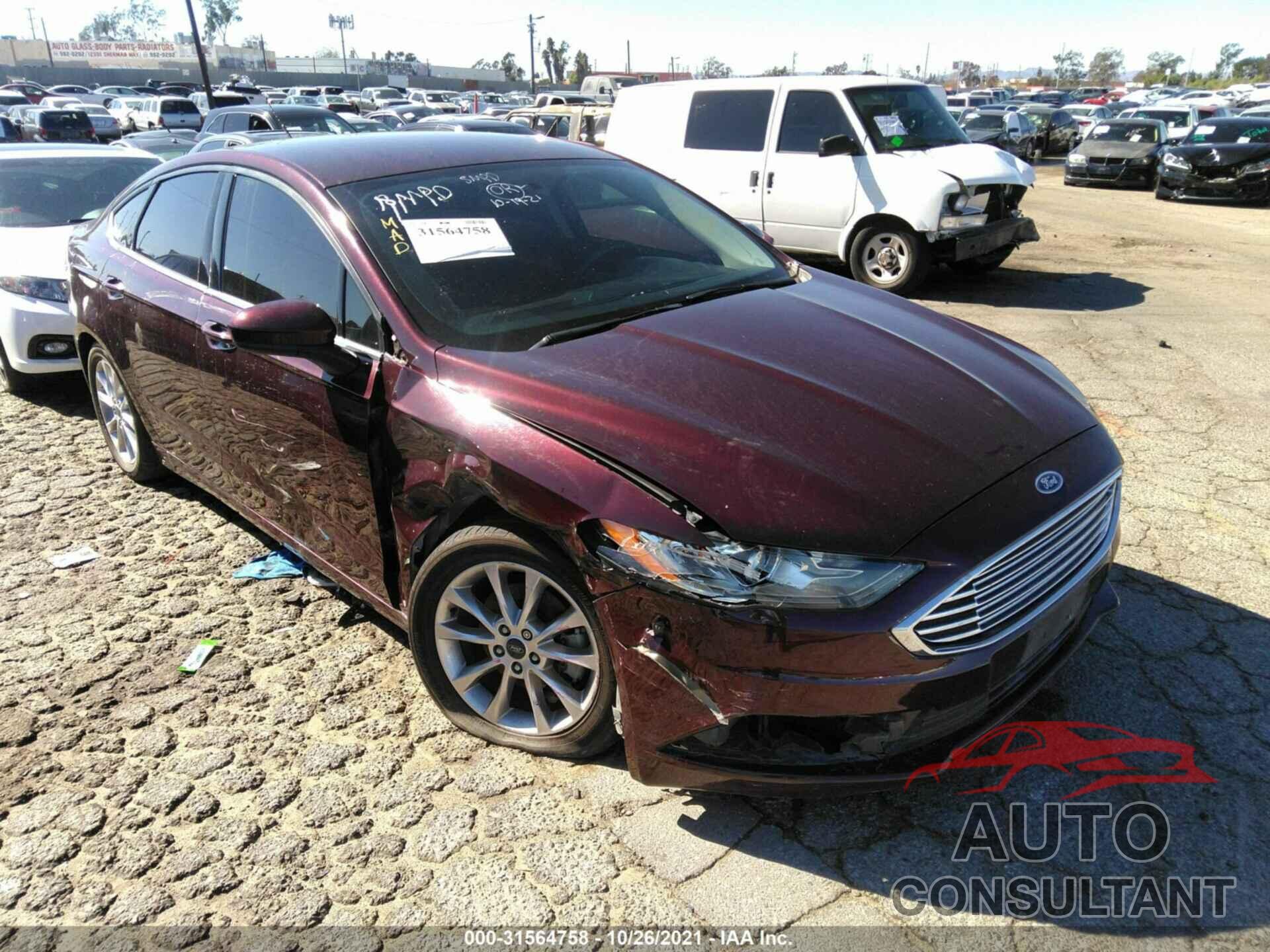FORD FUSION 2017 - 3FA6P0H72HR247562