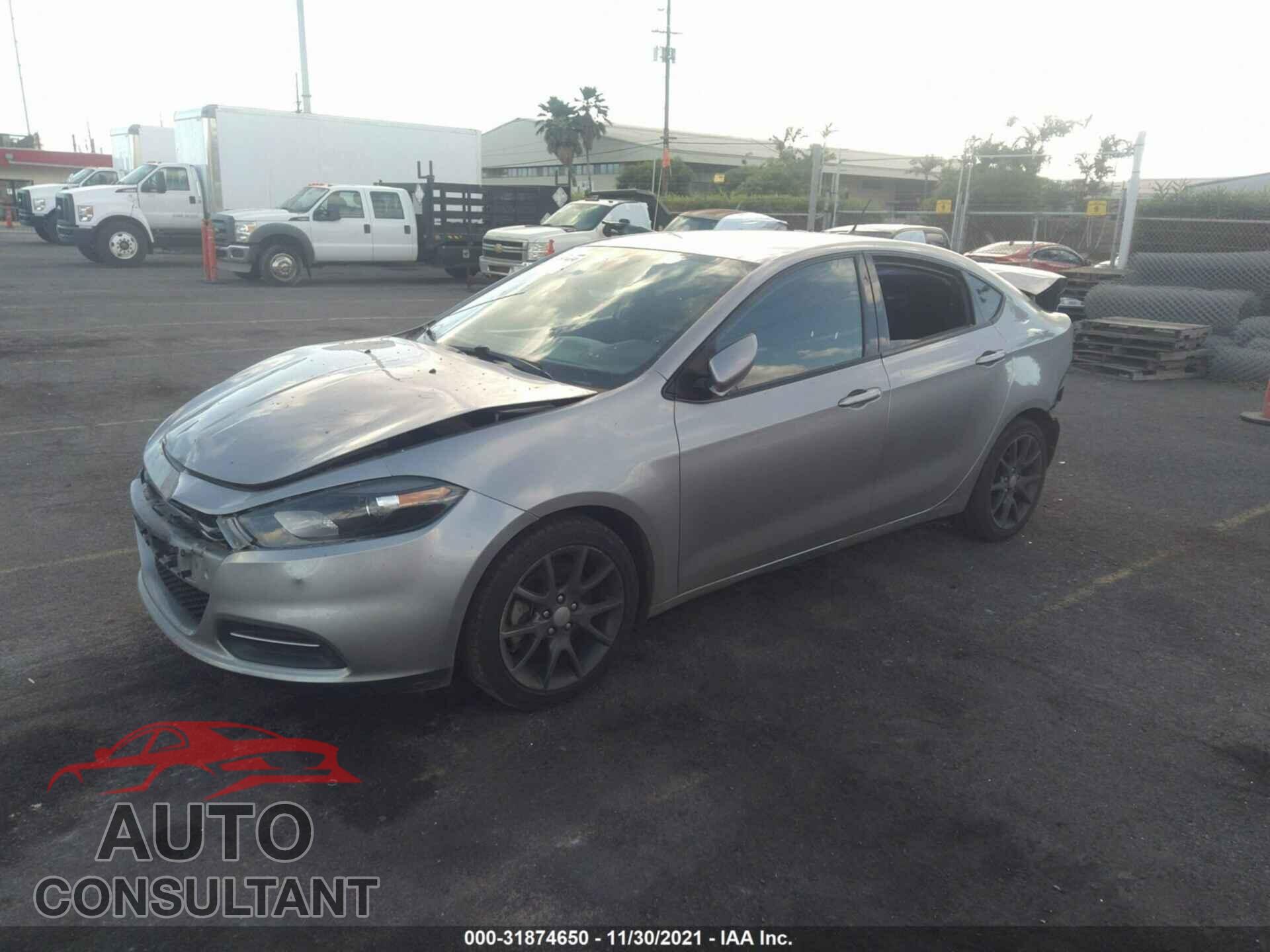 DODGE DART 2016 - 1C3CDFAA4GD656771