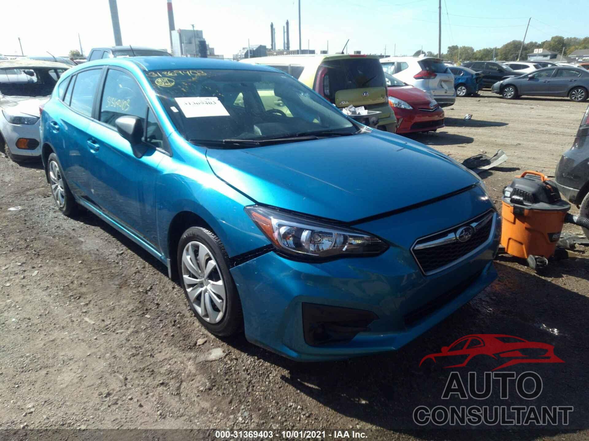SUBARU IMPREZA 2018 - 4S3GTAA61J3733334