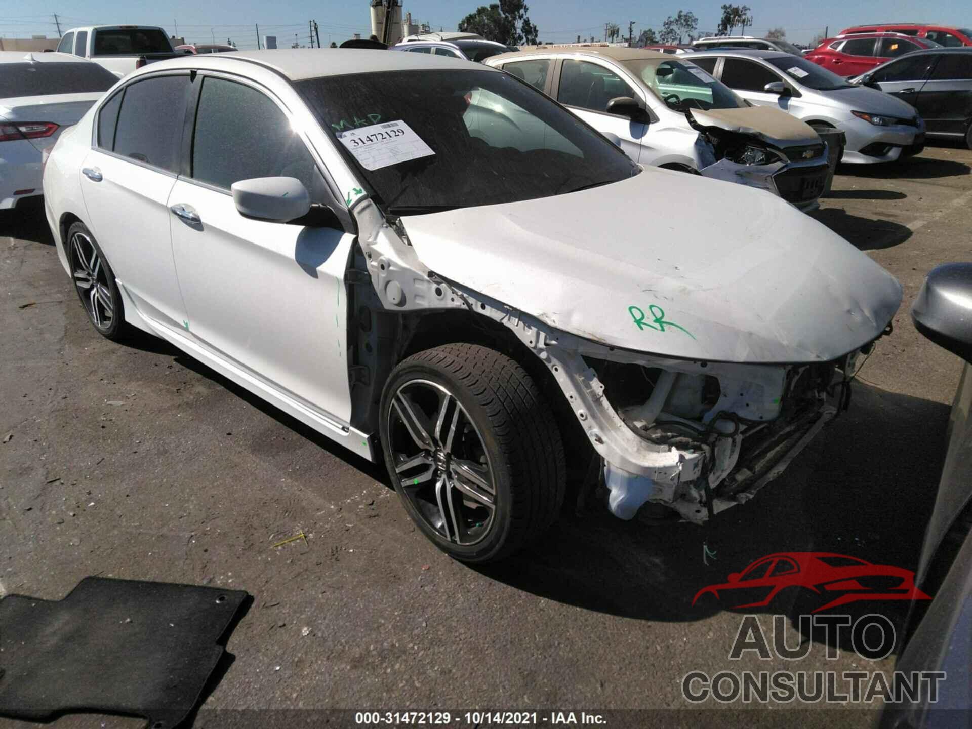 HONDA ACCORD SEDAN 2016 - 1HGCR2F50GA218558