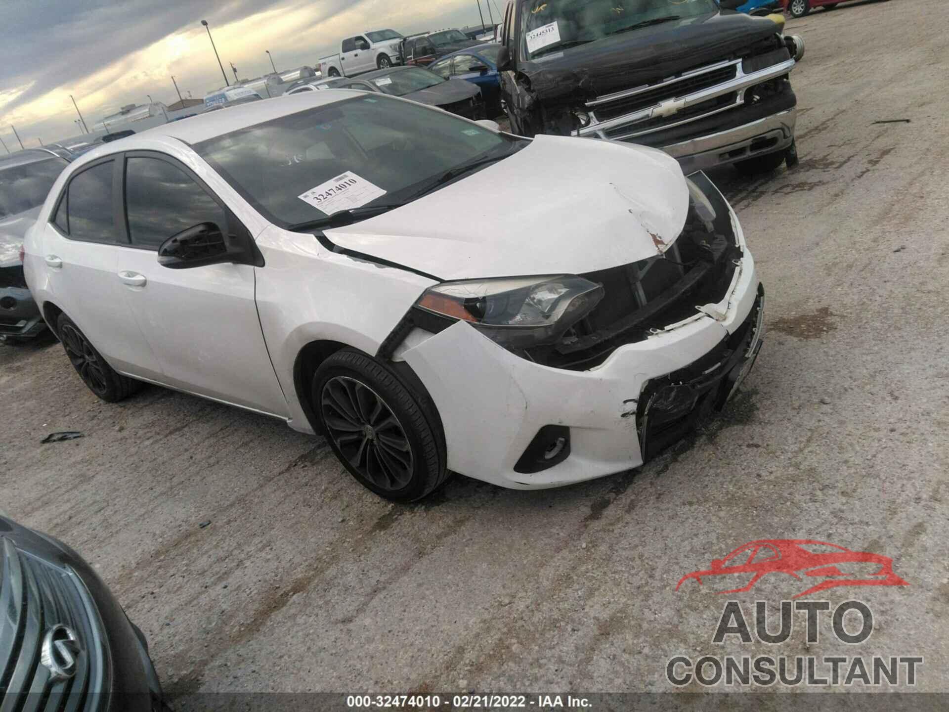 TOYOTA COROLLA 2016 - 5YFBURHE8GP412152