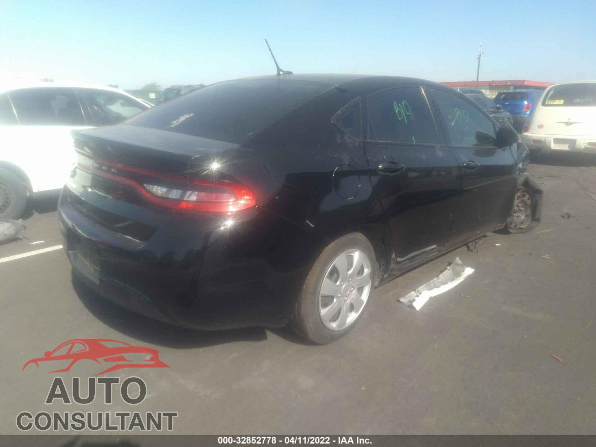 DODGE DART 2016 - 1C3CDFAA7GD508596