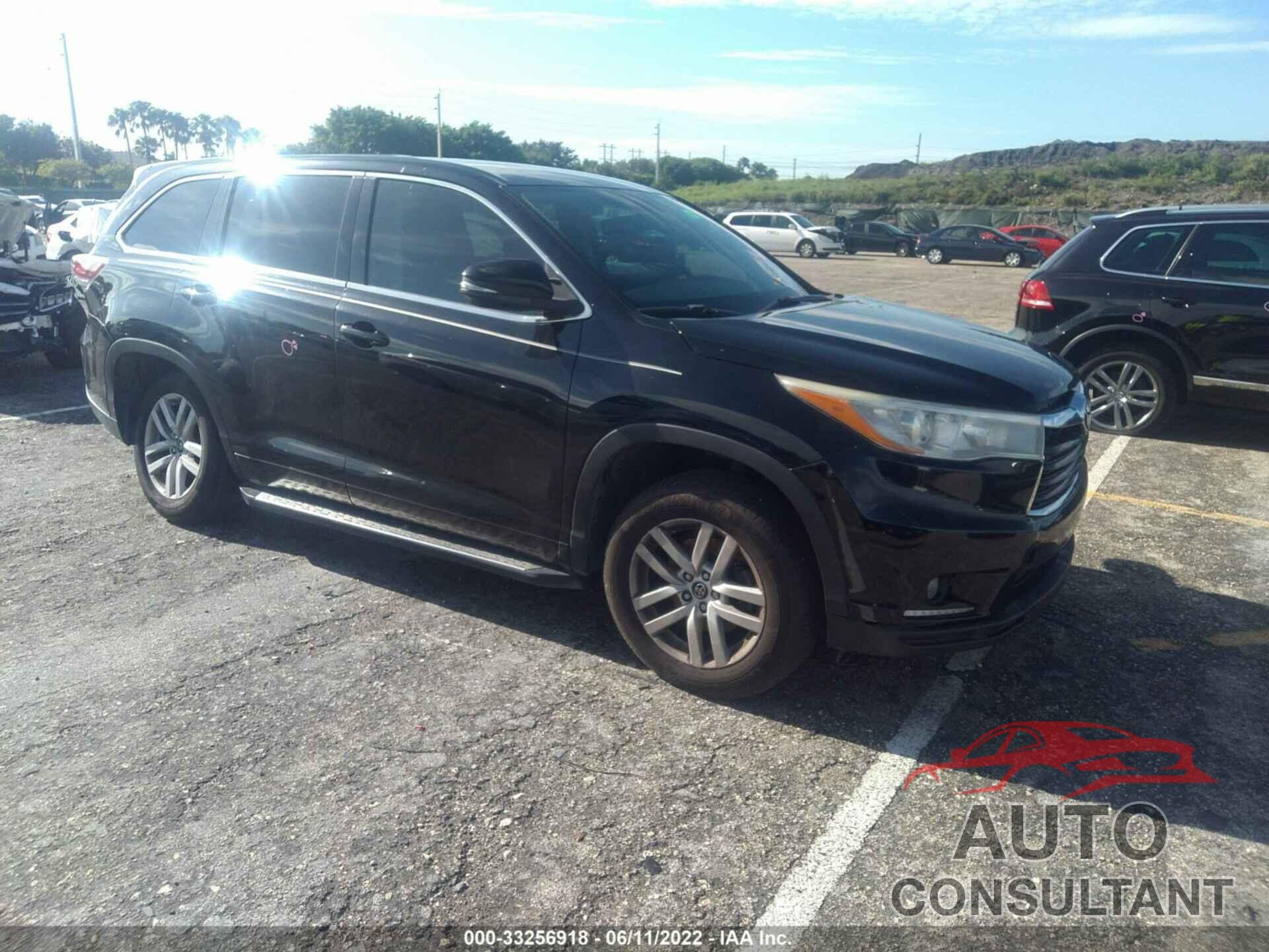 TOYOTA HIGHLANDER 2016 - 5TDZARFH4GS020815