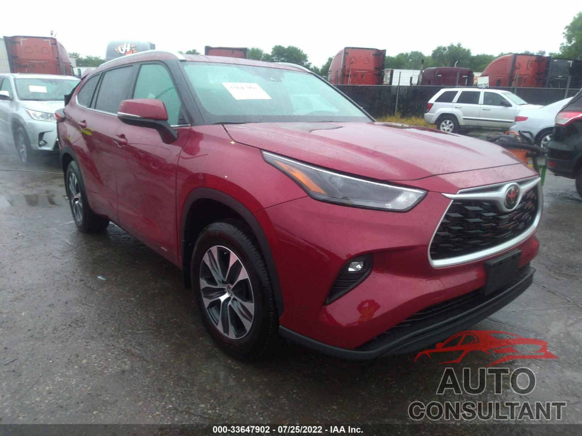 TOYOTA HIGHLANDER 2022 - 5TDGZRBH7NS570741