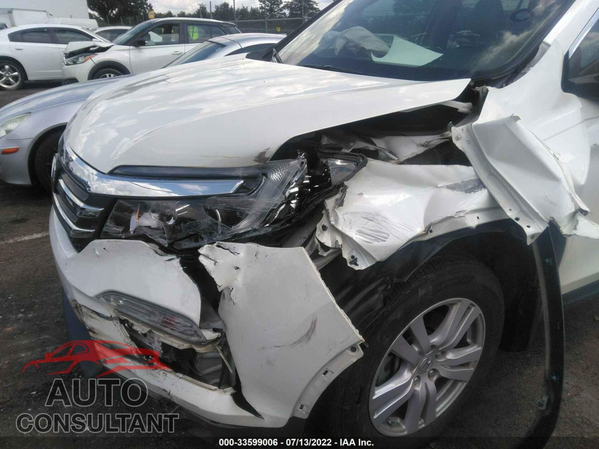 HONDA PILOT 2017 - 5FNYF5H15HB044486
