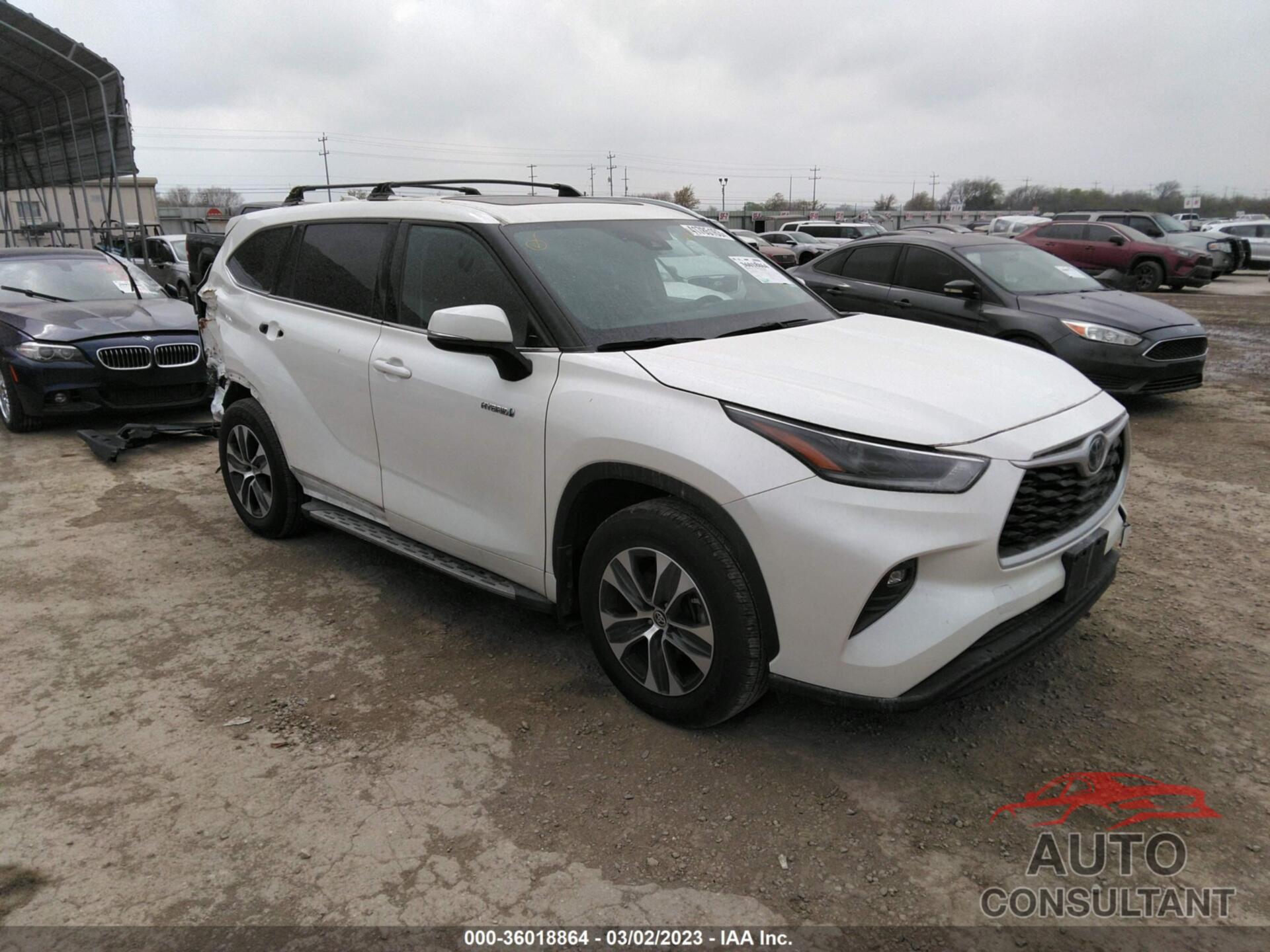 TOYOTA HIGHLANDER 2021 - 5TDGARAH2MS010584