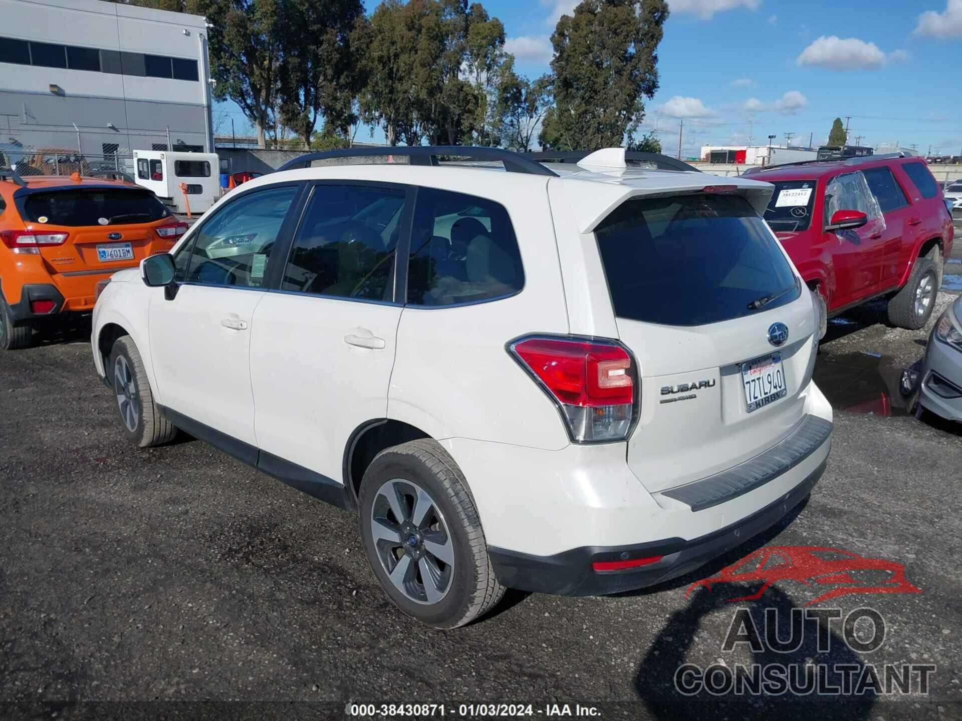 SUBARU FORESTER 2018 - JF2SJARC3JH413107