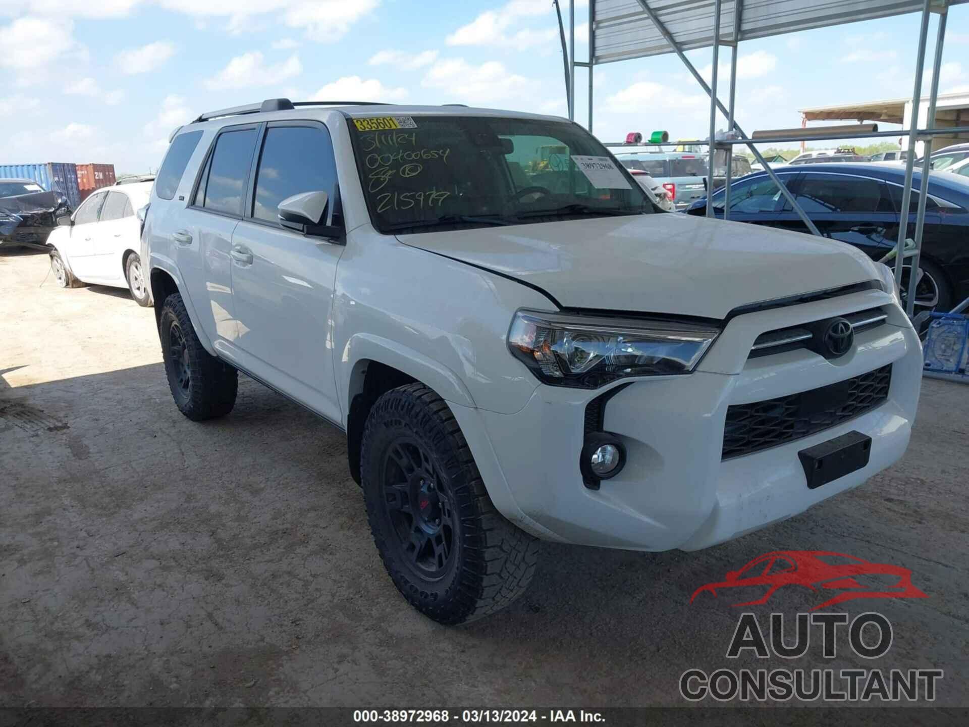 TOYOTA 4RUNNER 2020 - JTEZU5JR7L5215979