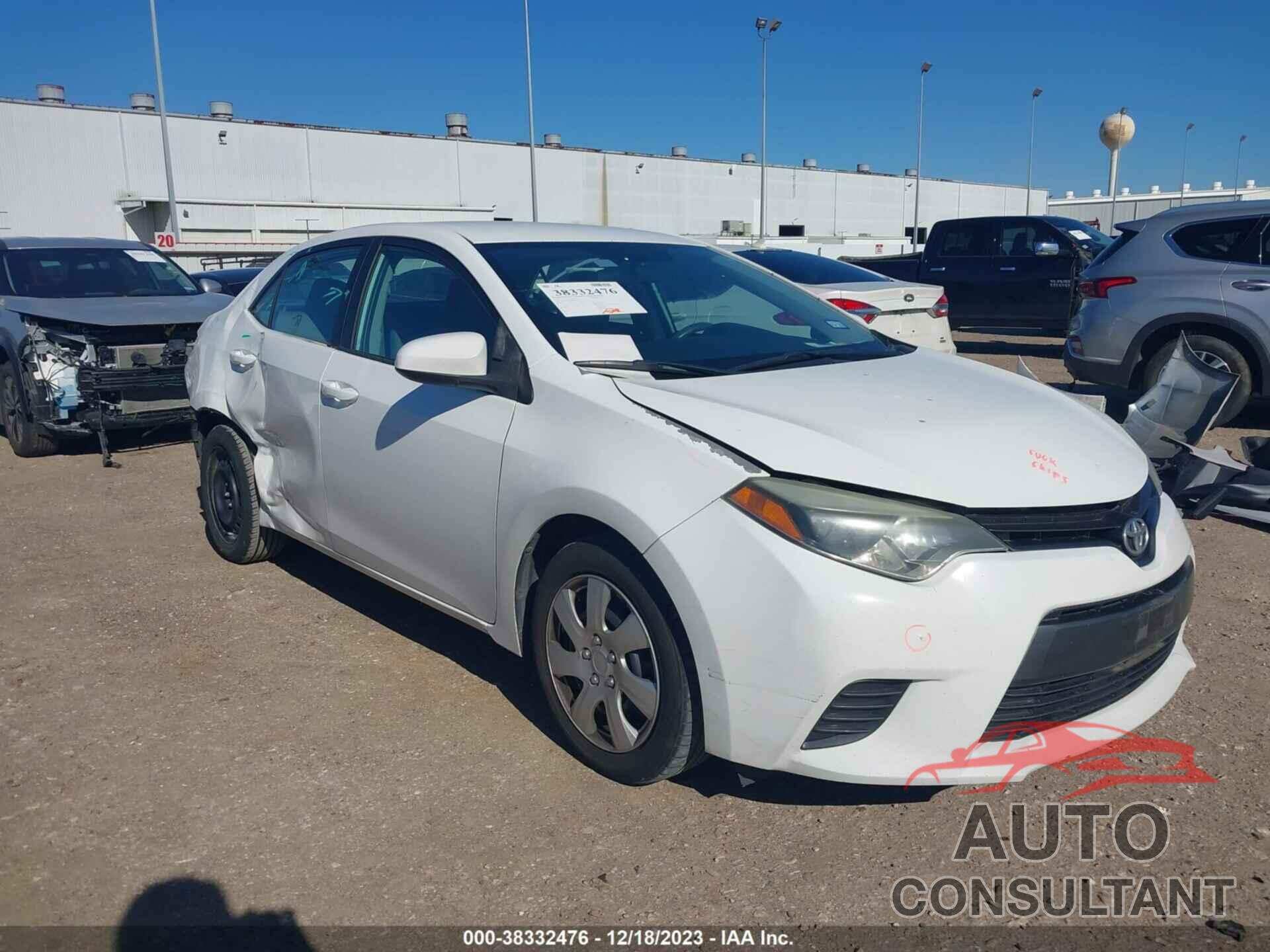 TOYOTA COROLLA 2016 - 5YFBURHE8GP409994