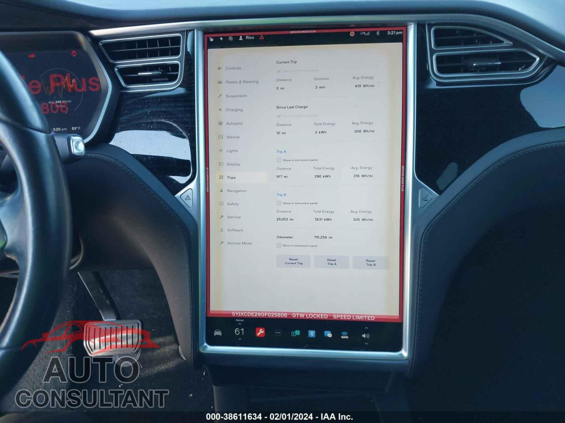 TESLA MODEL X 2016 - 5YJXCDE29GF025806