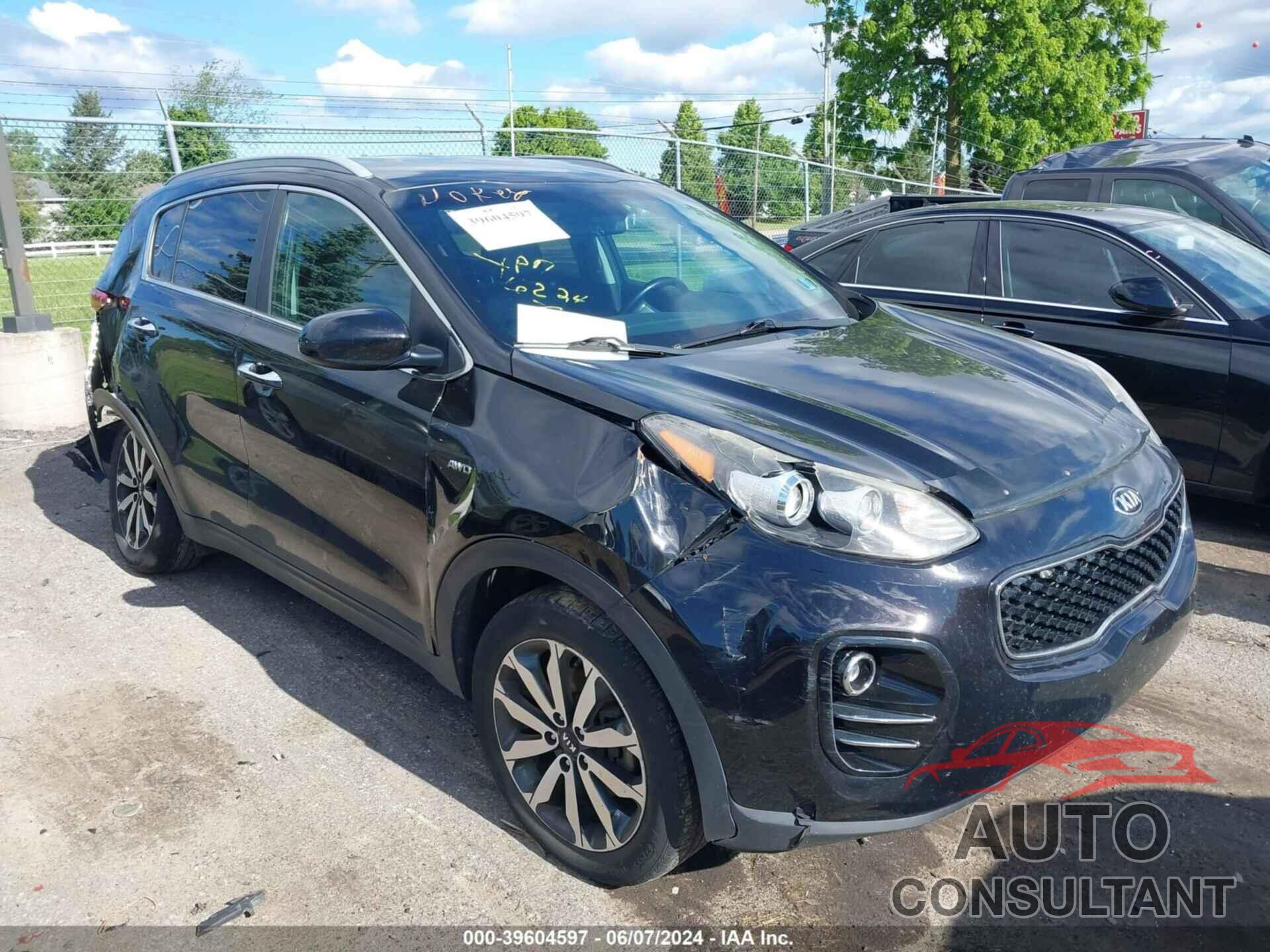 KIA SPORTAGE 2017 - KNDPNCAC7H7054991