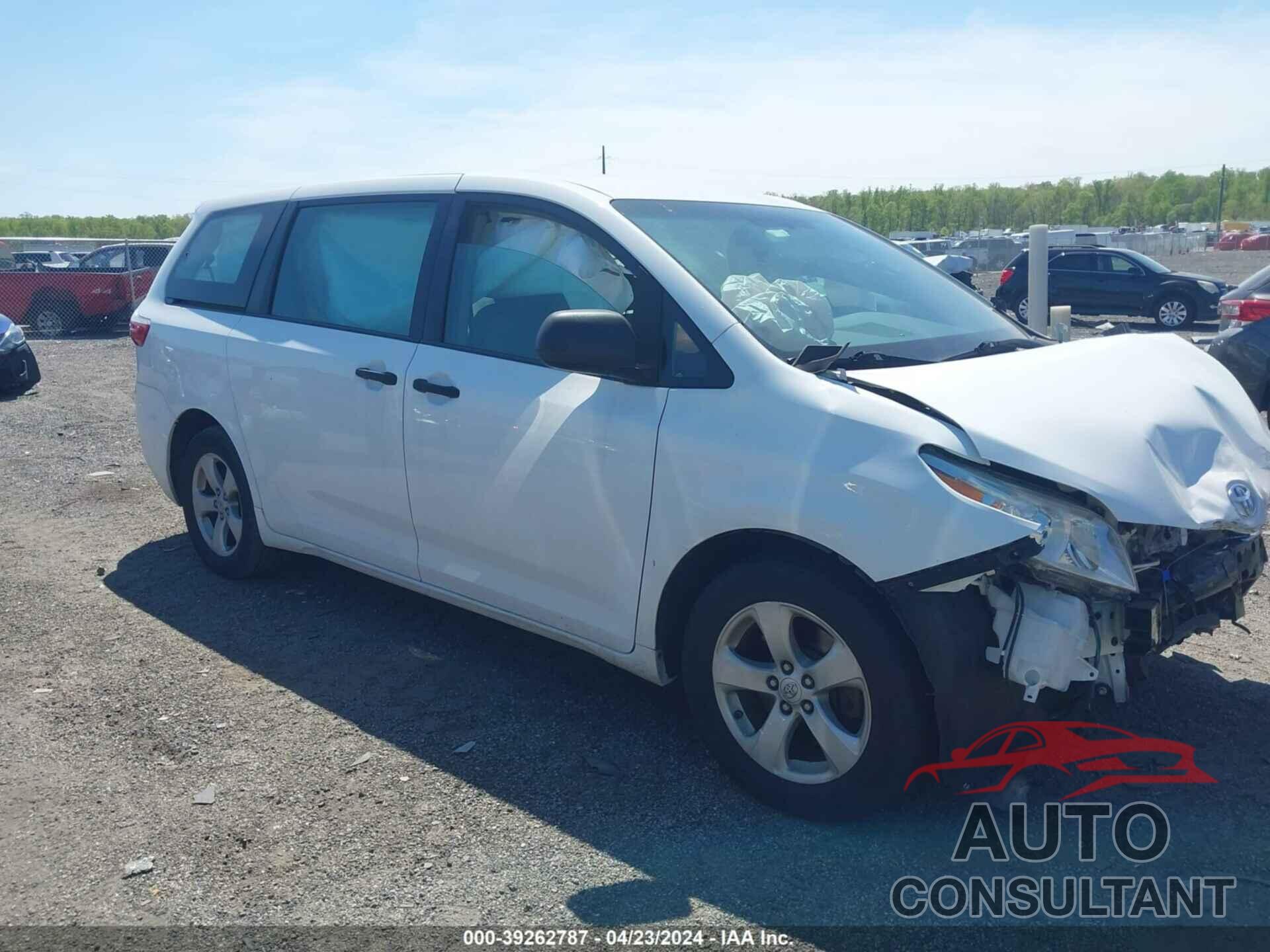 TOYOTA SIENNA 2017 - 5TDZZ3DC6HS775267