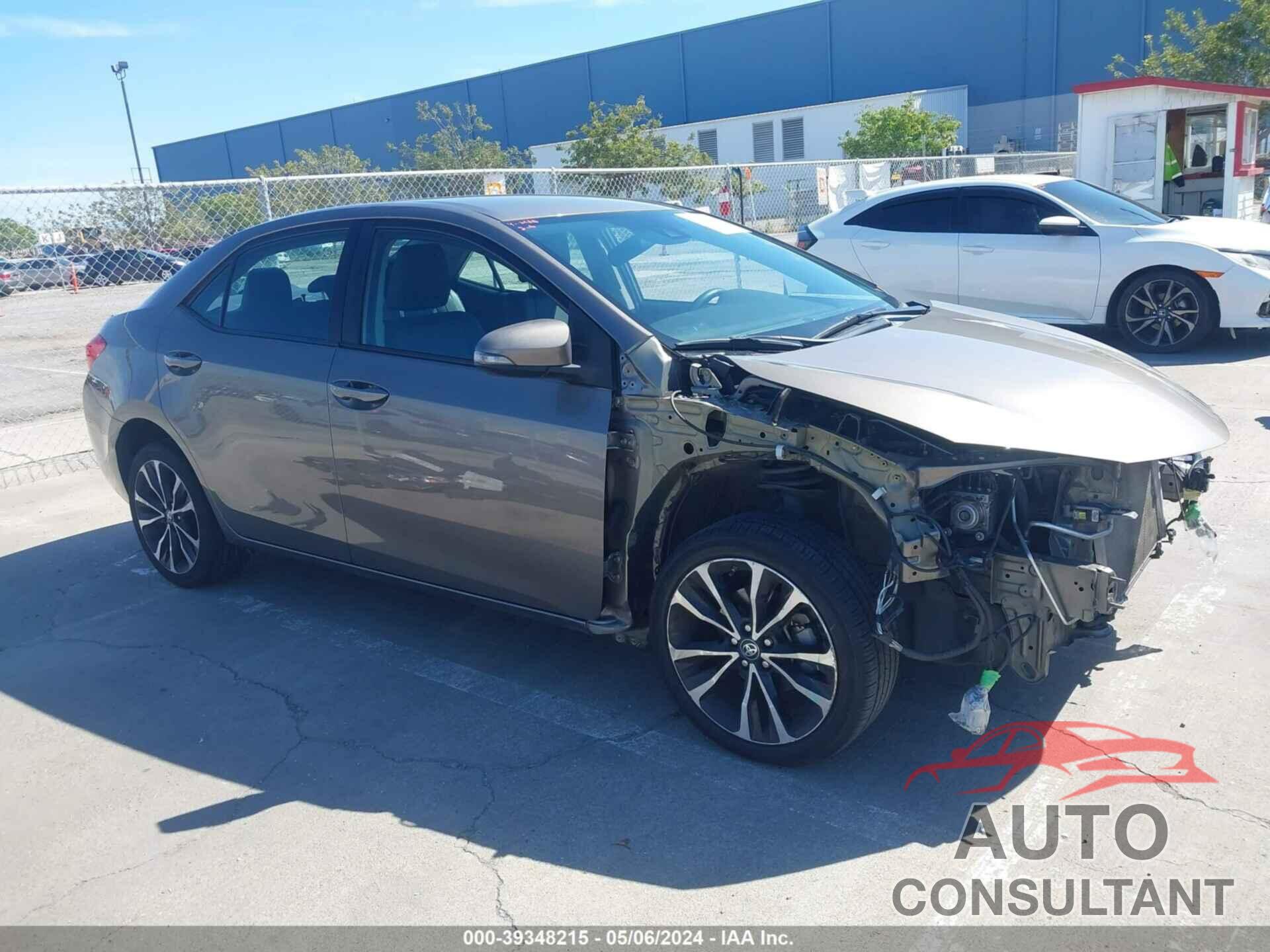 TOYOTA COROLLA 2018 - 2T1BURHEXJC089309