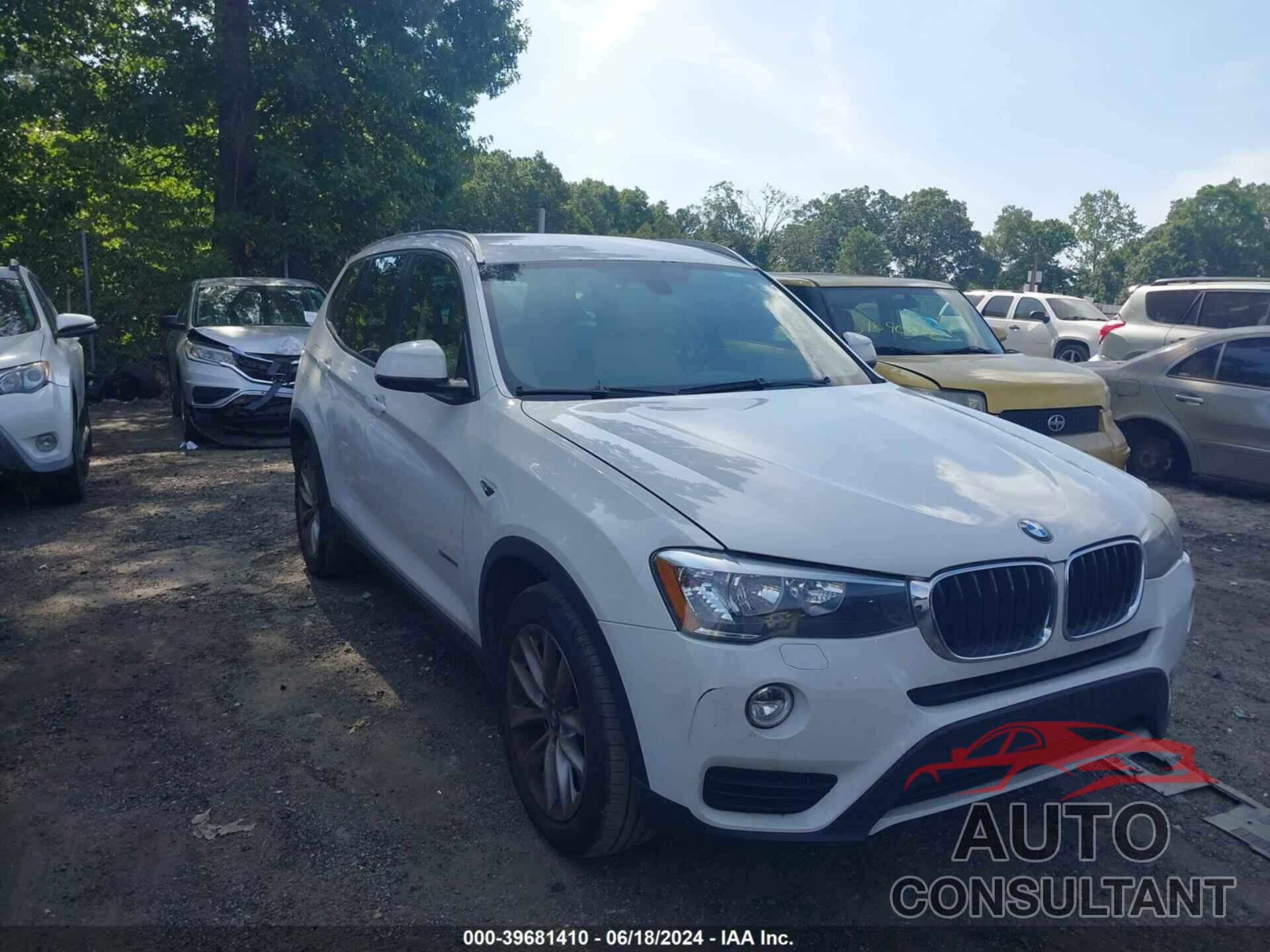 BMW X3 2016 - 5UXWZ7C57G0R31846