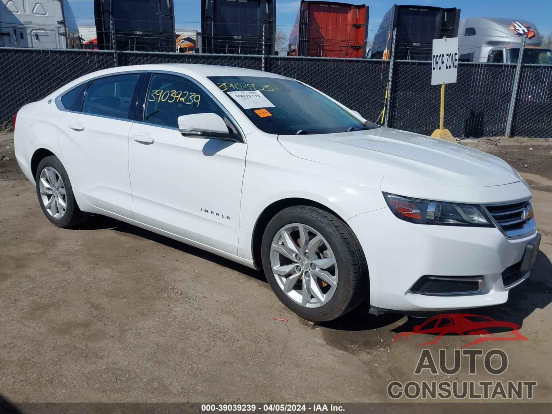 CHEVROLET IMPALA 2016 - 2G1105SA8G9129085