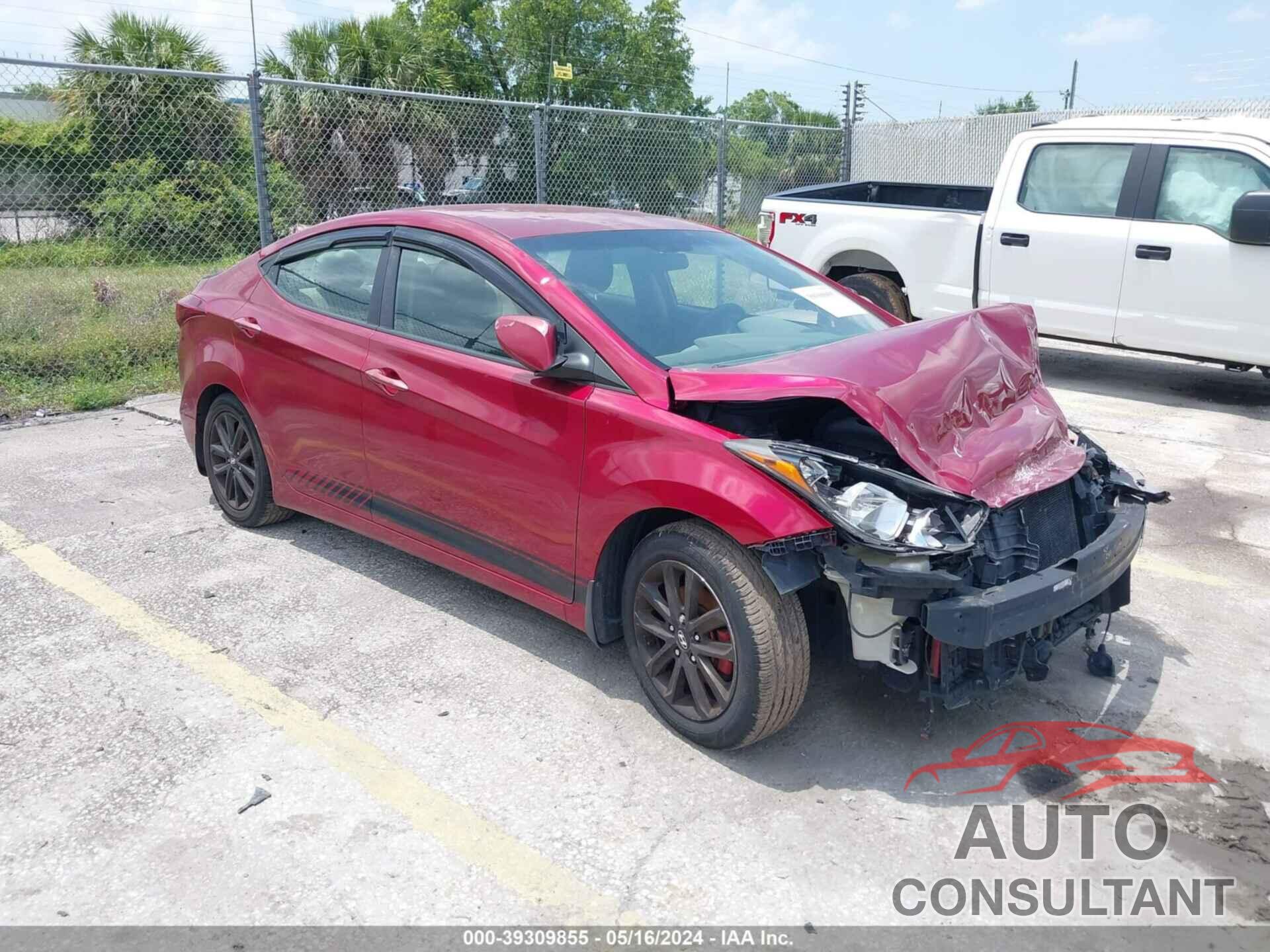 HYUNDAI ELANTRA 2016 - 5NPDH4AE7GH667107