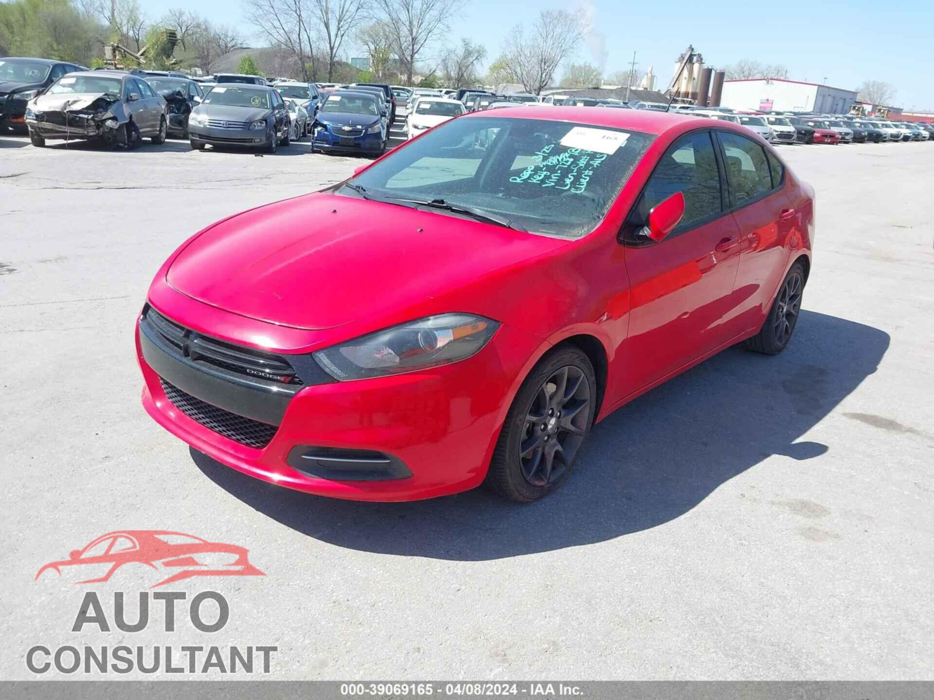 DODGE DART 2016 - 1C3CDFAA1GD728736