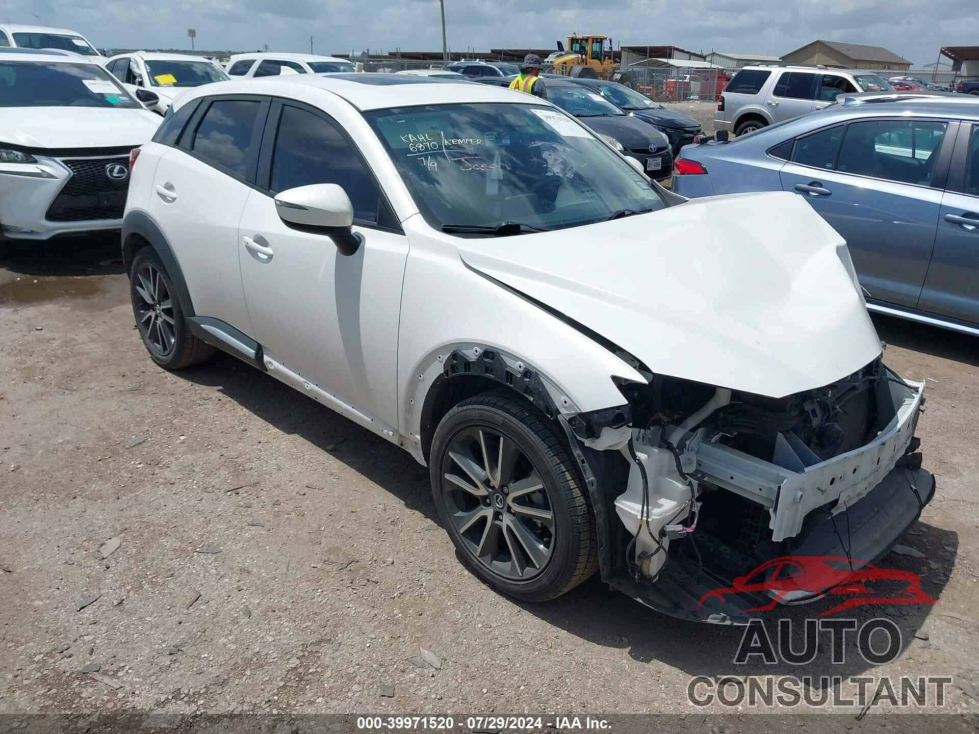 MAZDA CX-3 2016 - JM1DKBD76G0111855