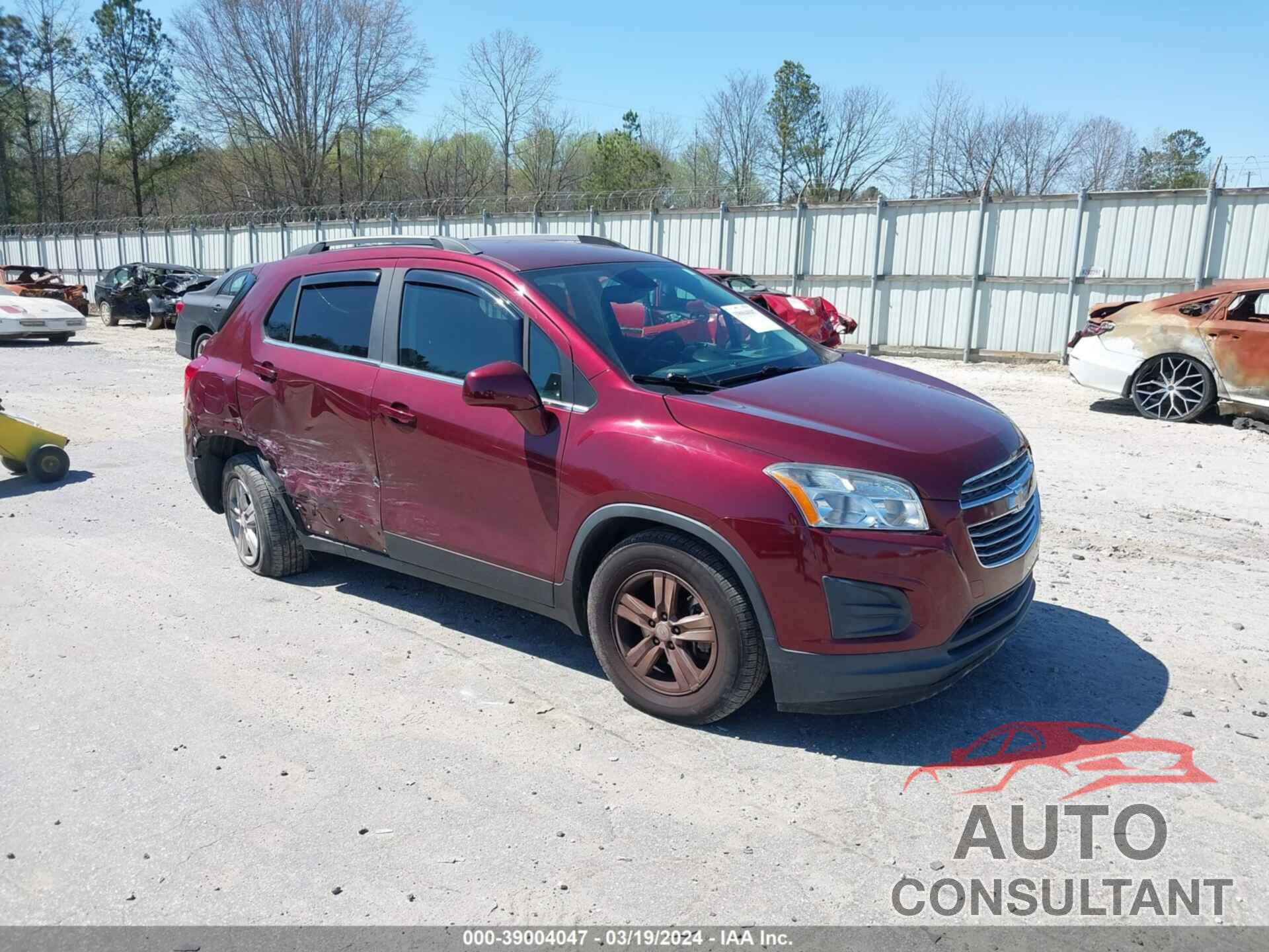 CHEVROLET TRAX 2016 - 3GNCJLSB7GL277260