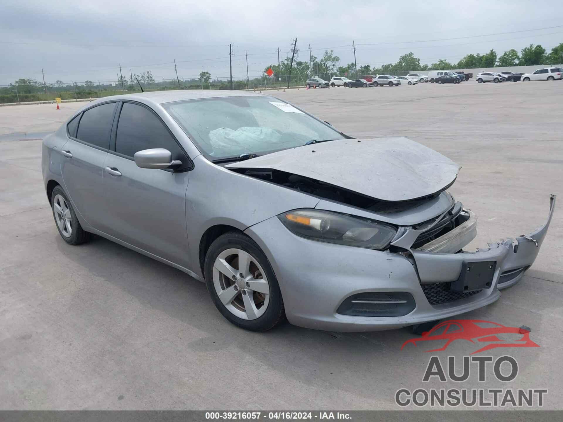 DODGE DART 2016 - 1C3CDFBA8GD570488