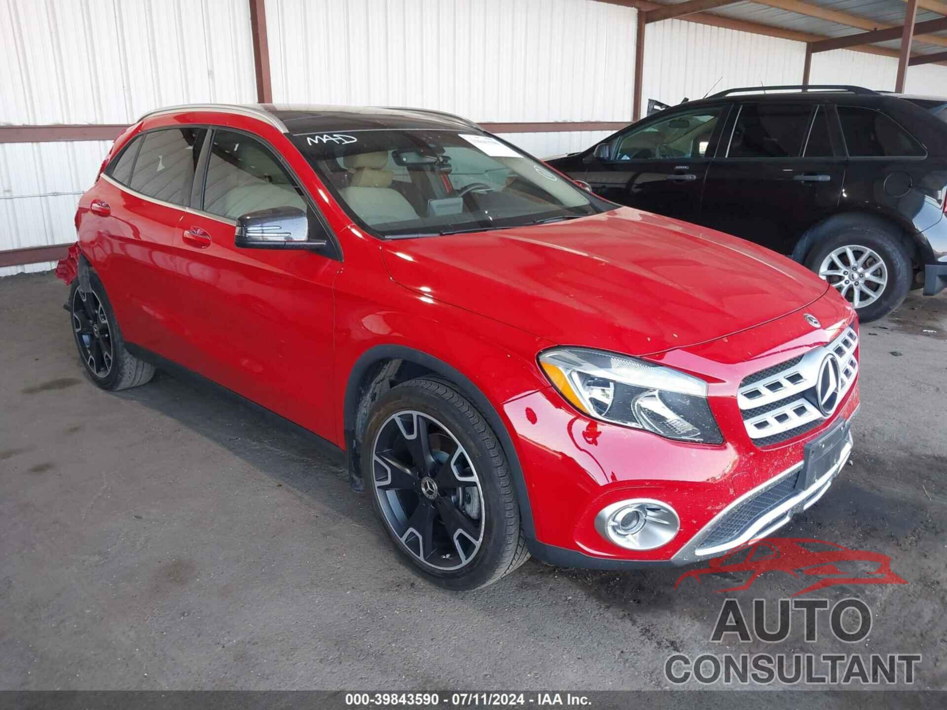 MERCEDES-BENZ GLA 250 2019 - WDCTG4GB8KU013446