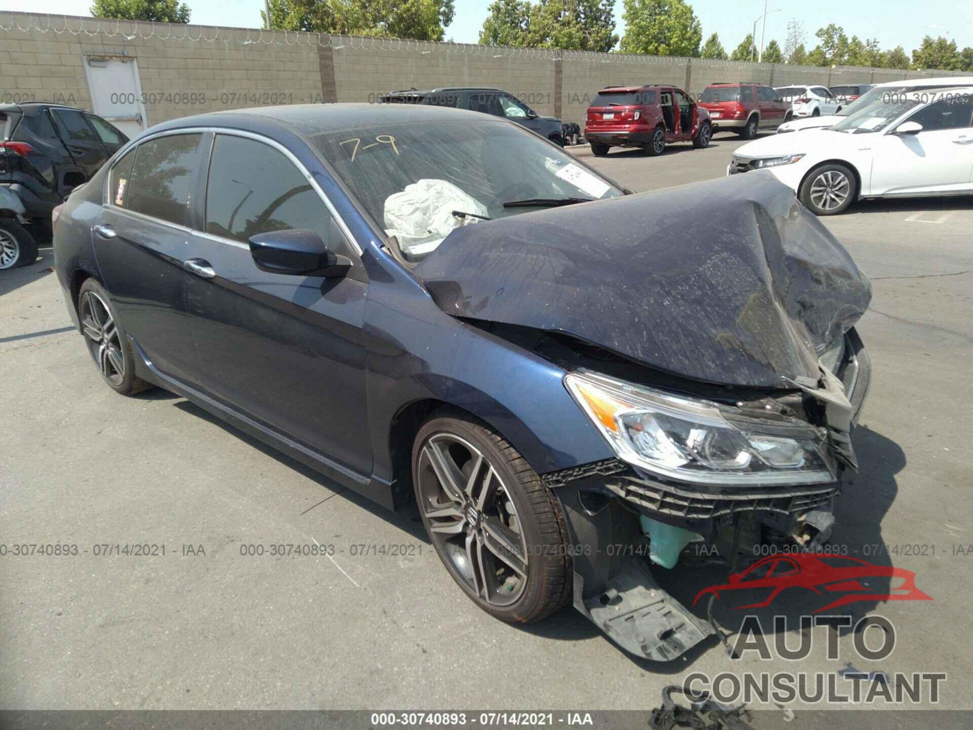 HONDA ACCORD SEDAN 2016 - 1HGCR2F57GA130610