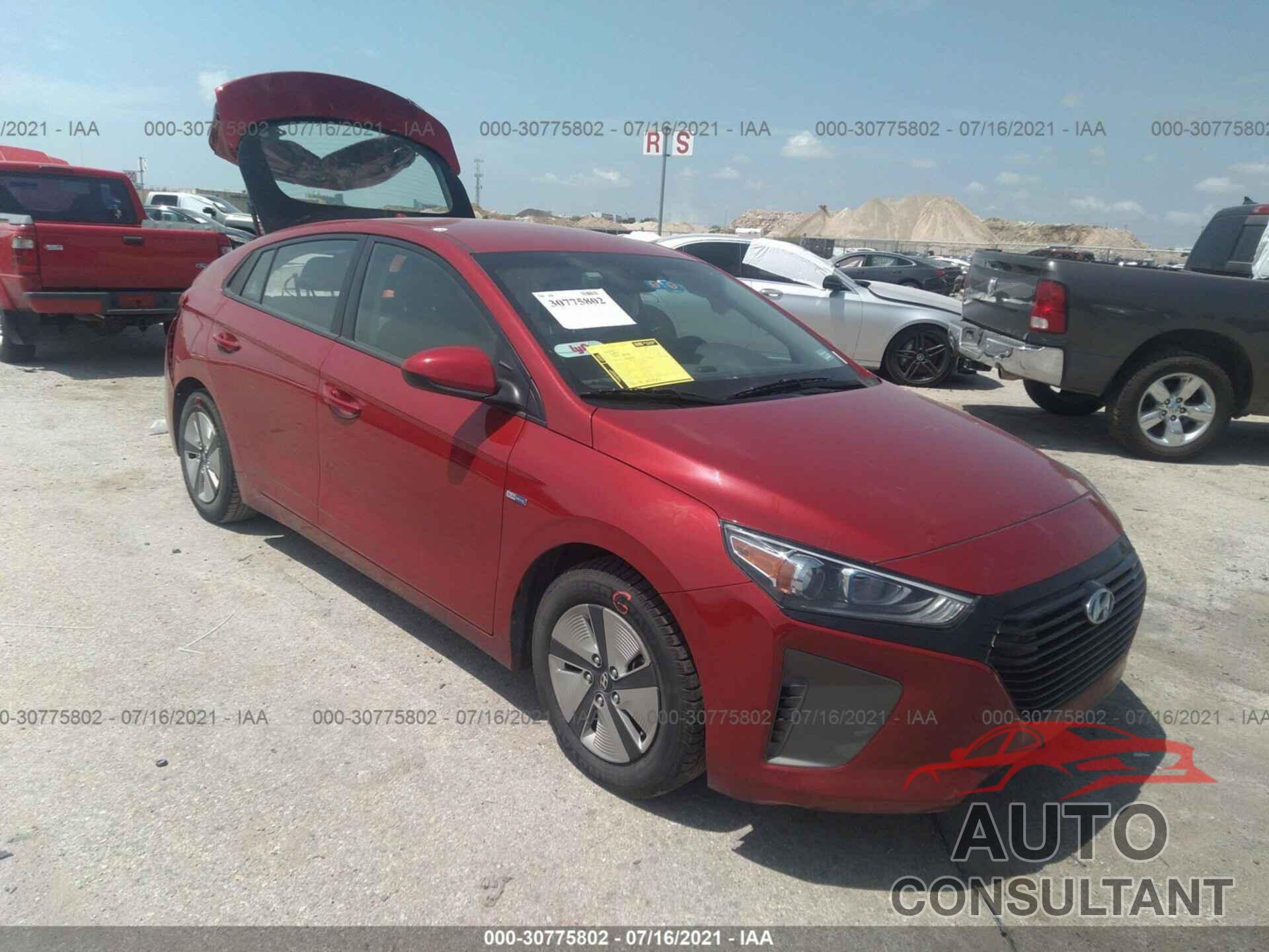 HYUNDAI IONIQ HYBRID 2019 - KMHC65LC8KU175019