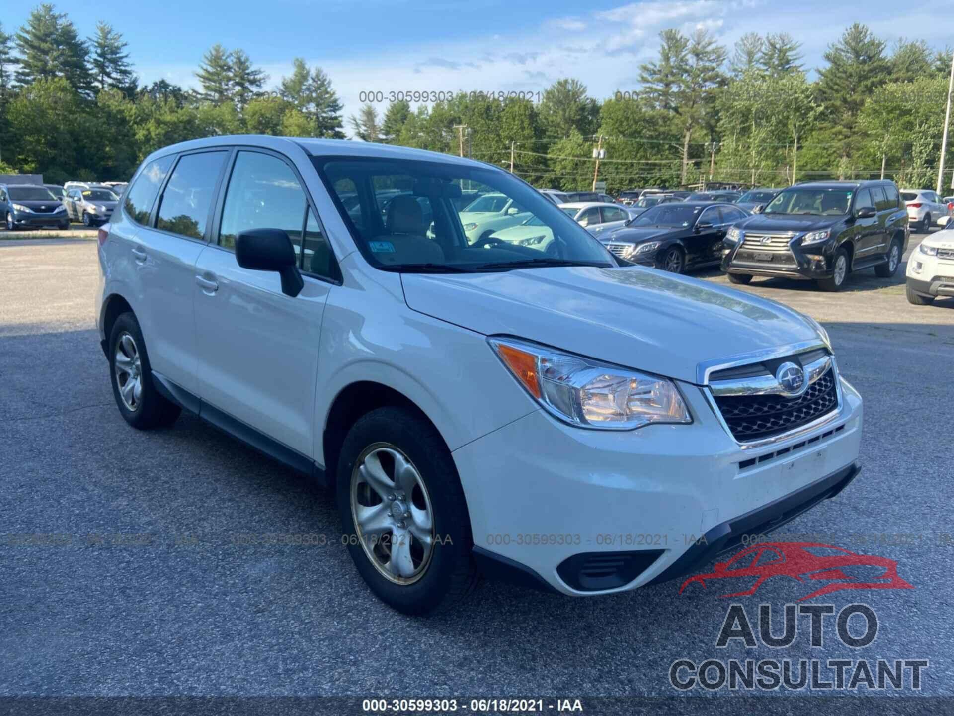 SUBARU FORESTER 2016 - JF2SJAAC7GG430552