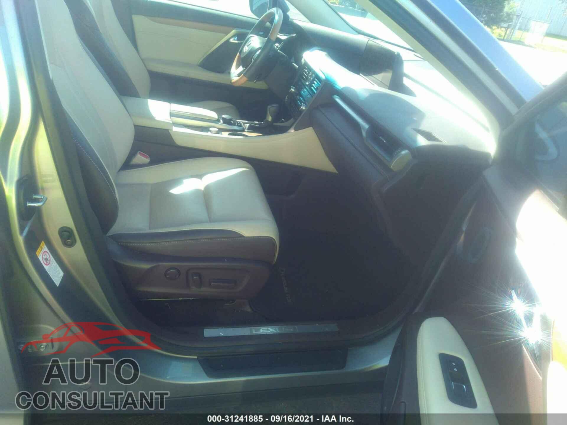 LEXUS RX 2017 - 2T2ZZMCA4HC057288