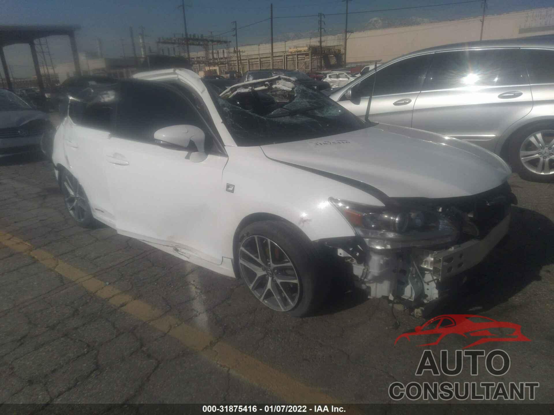 LEXUS CT 200H 2016 - JTHKD5BH8G2258244