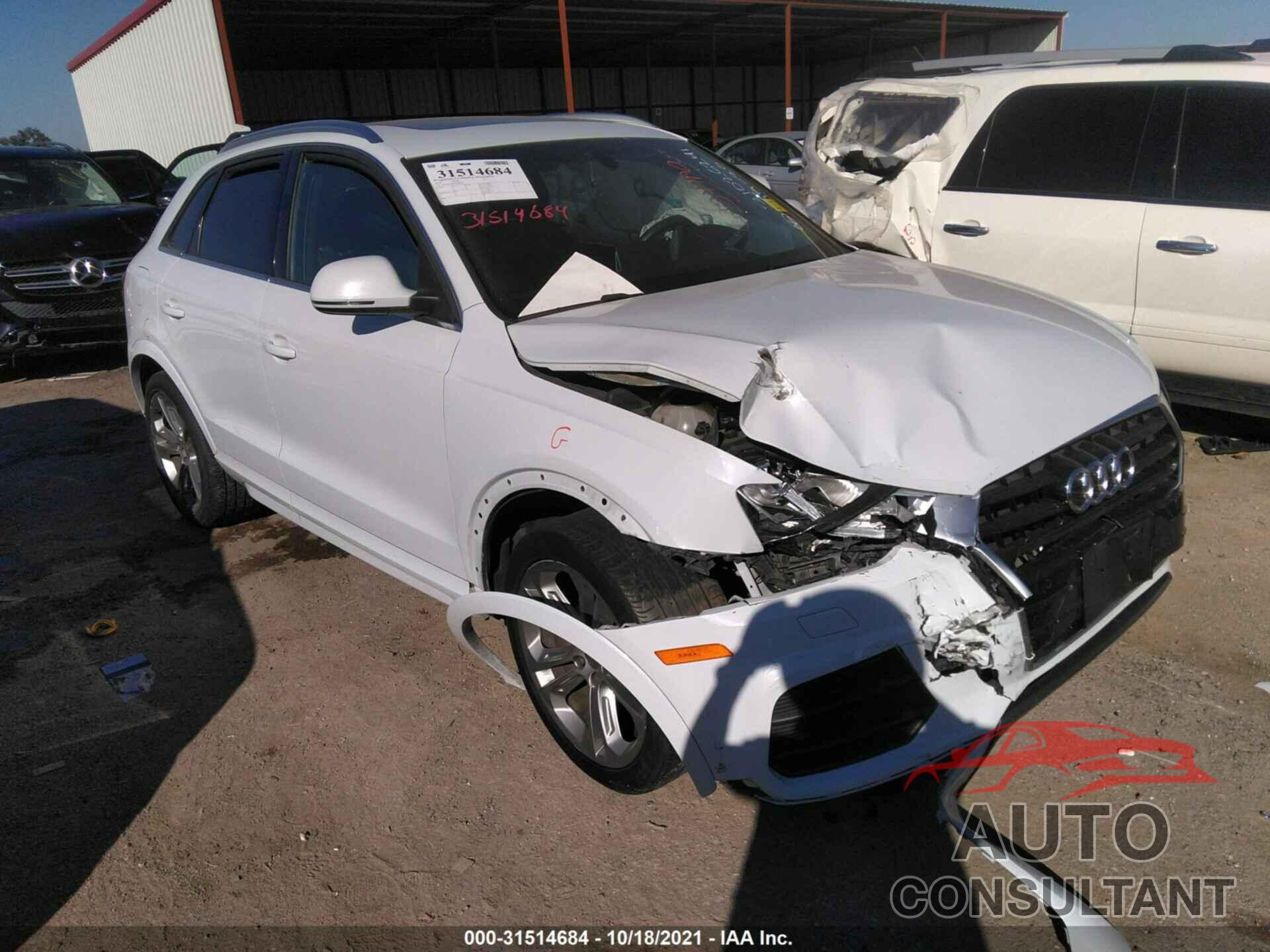 AUDI Q3 2016 - WA1BFCFS9GR008647