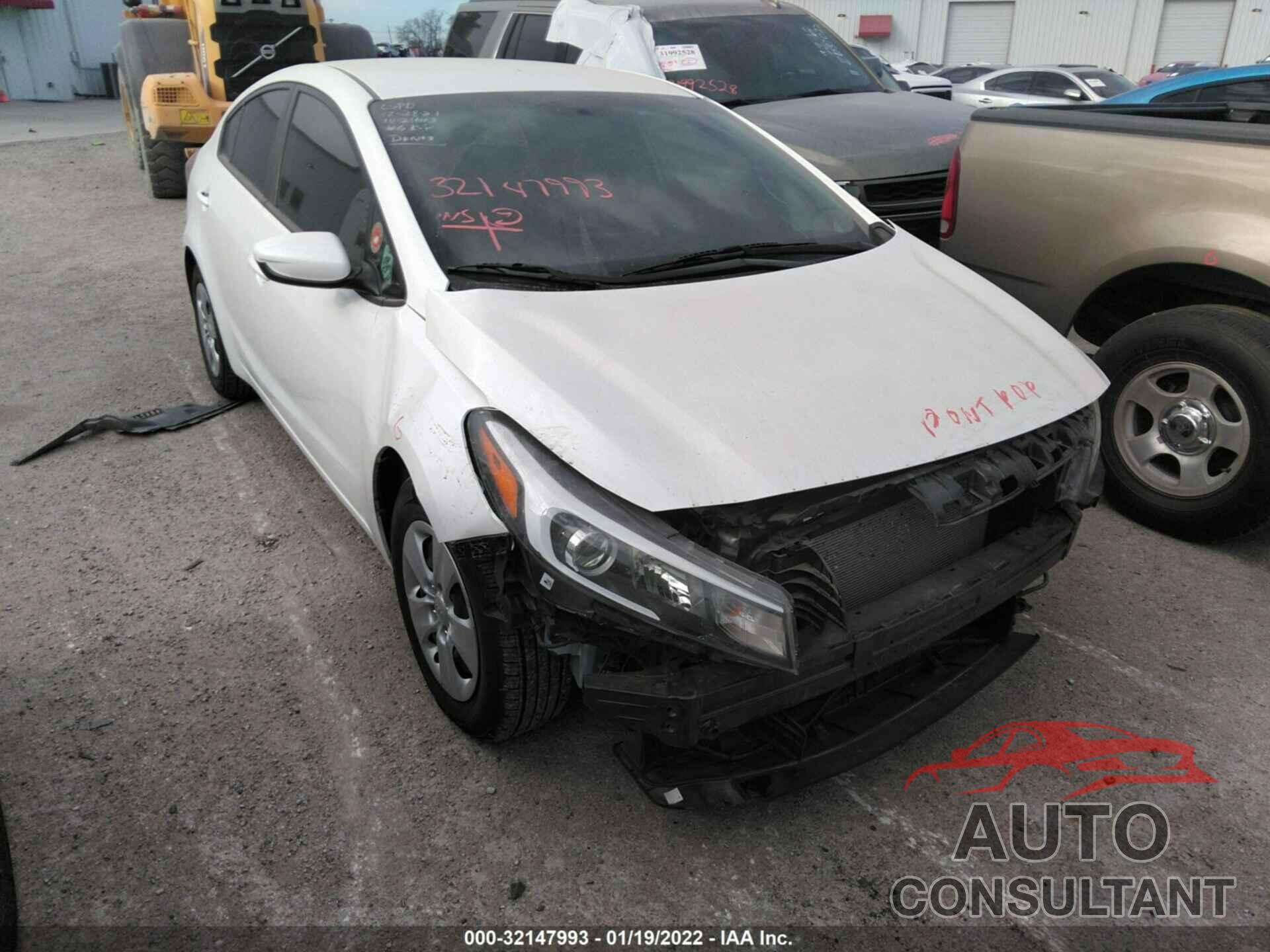 KIA FORTE 2017 - 3KPFL4A73HE121838