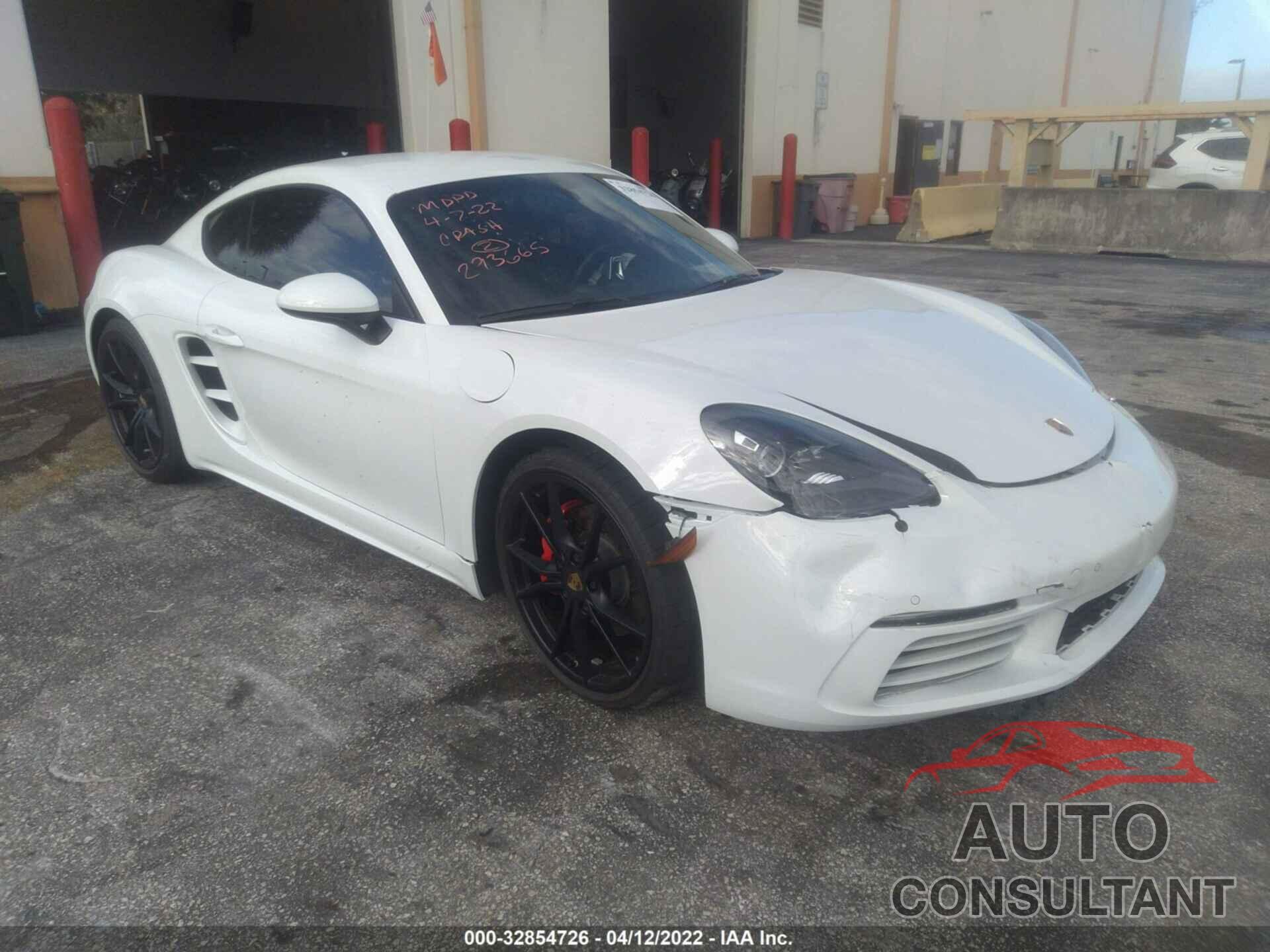 PORSCHE 718 CAYMAN 2020 - WP0AA2A85LK260906