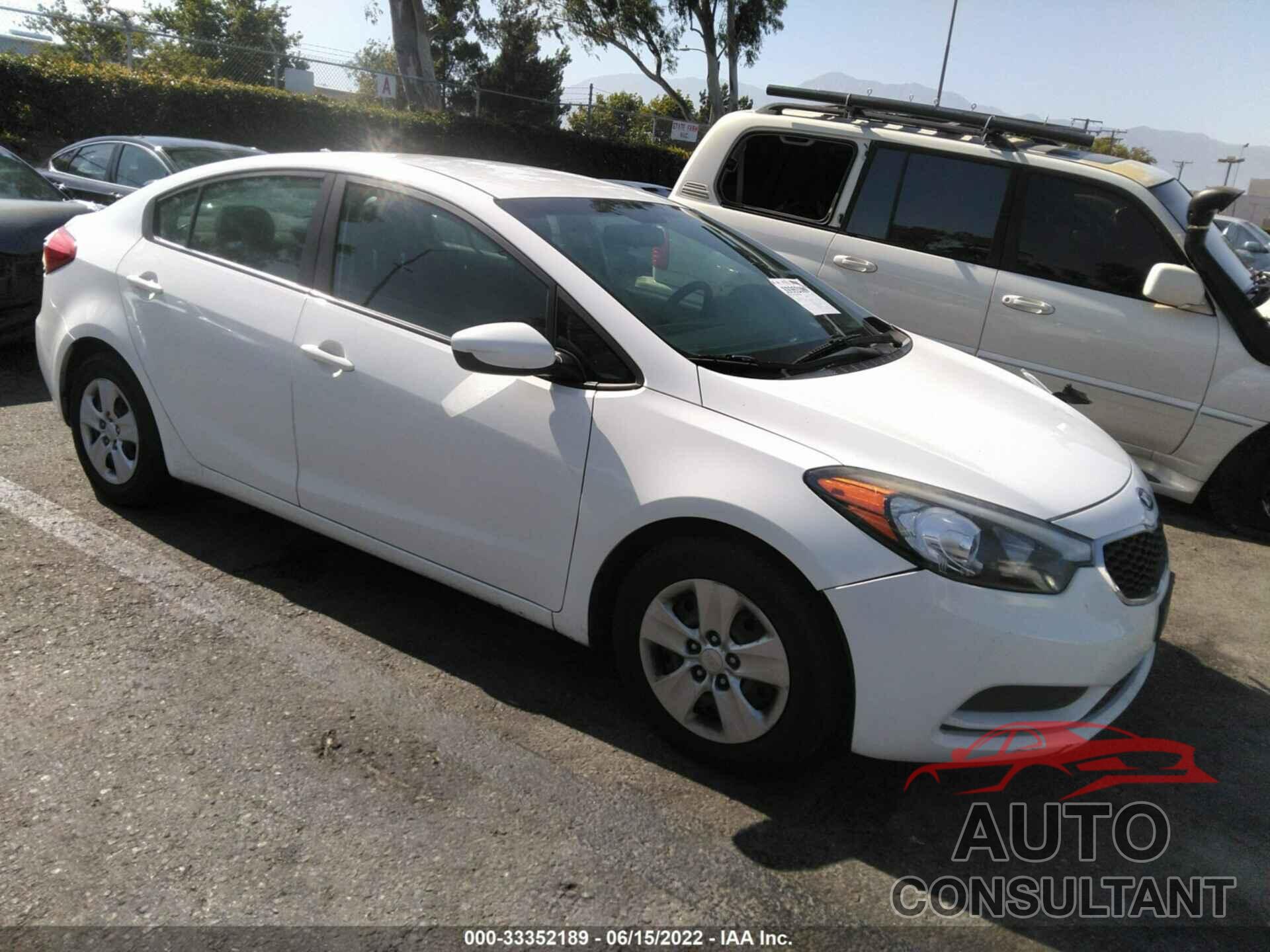 KIA FORTE 2016 - KNAFK4A66G5579066