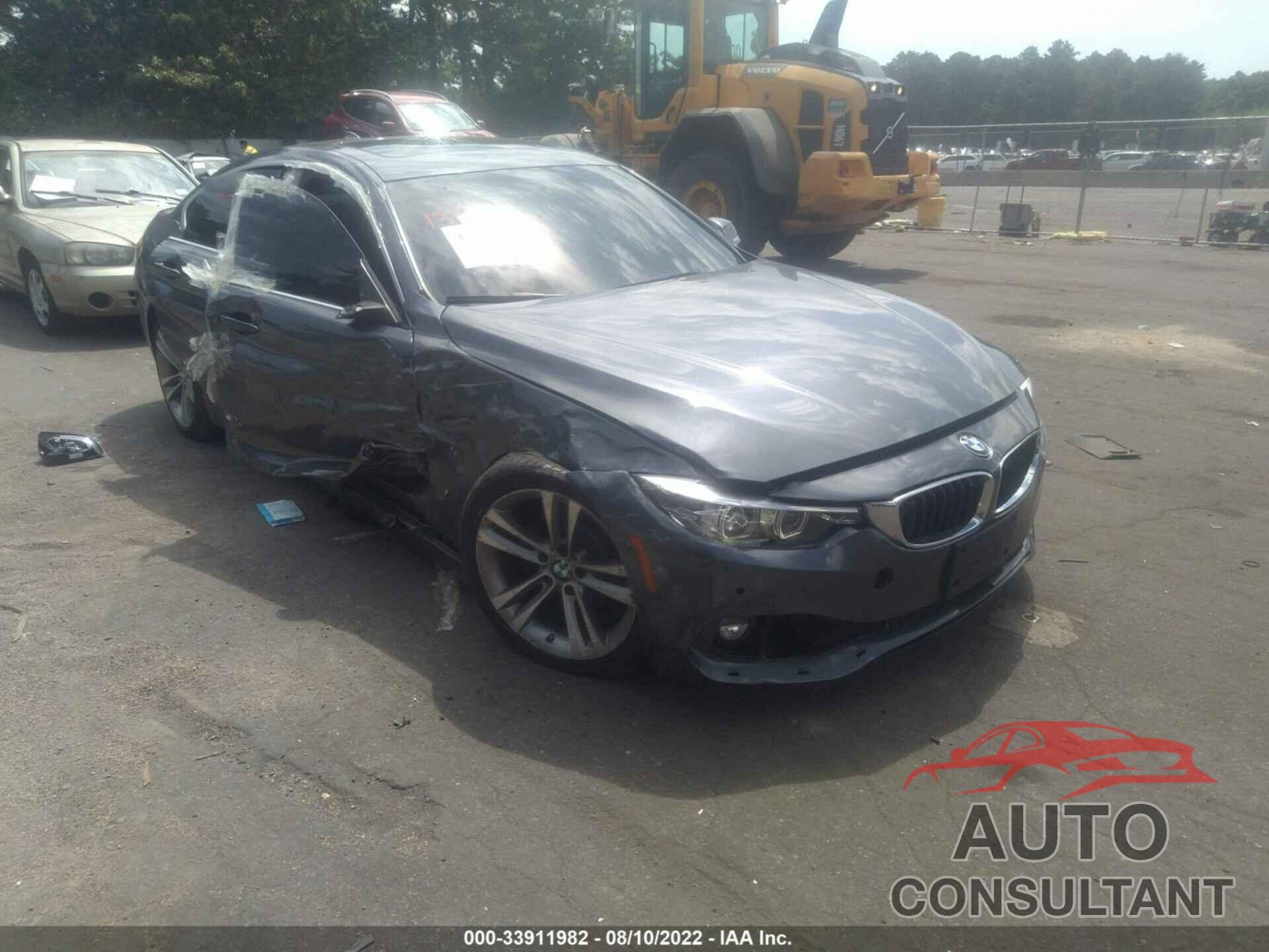 BMW 4 SERIES 2018 - WBA4J3C54JBG91207