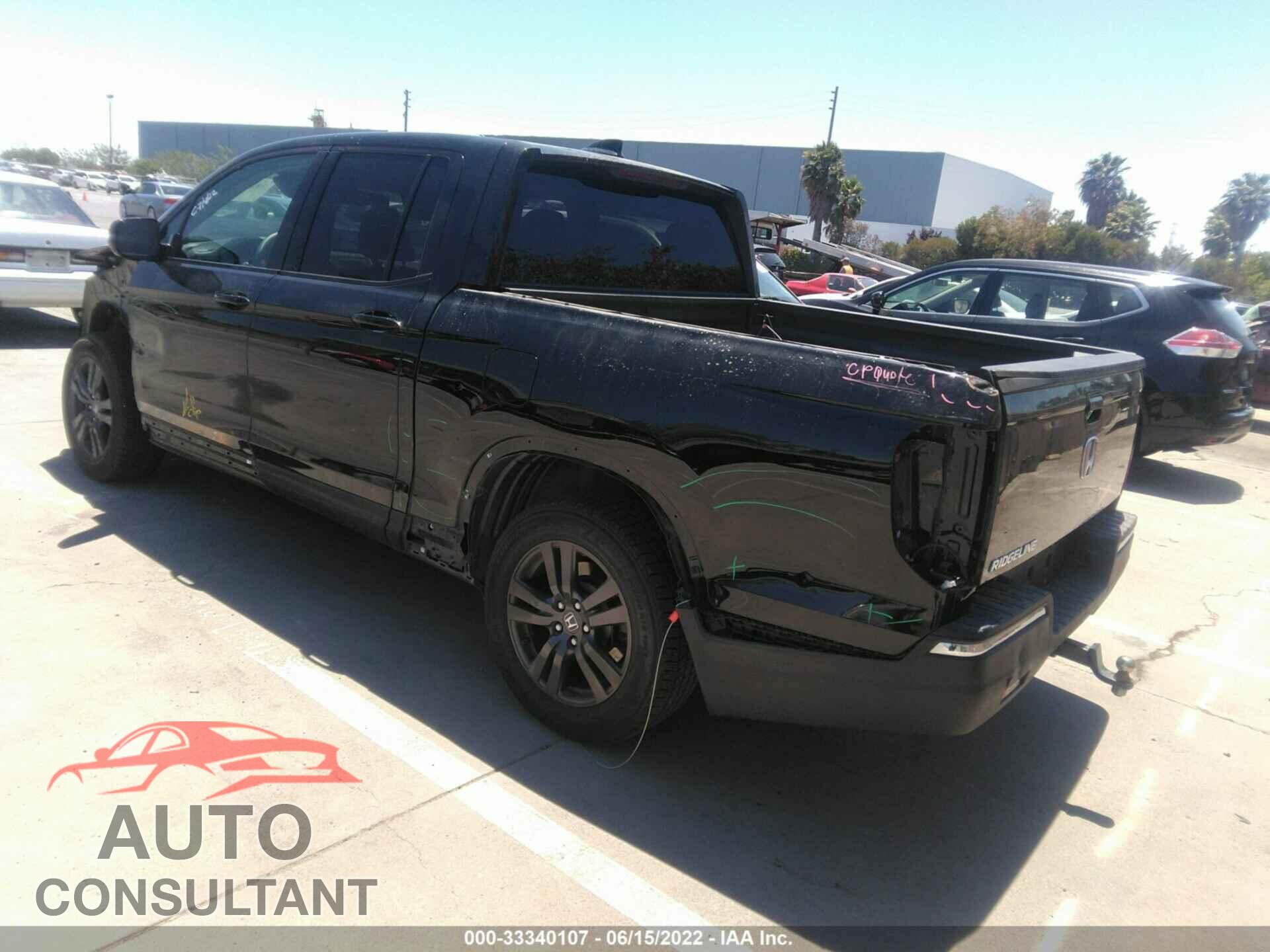 HONDA RIDGELINE 2017 - 5FPYK2F17HB004530