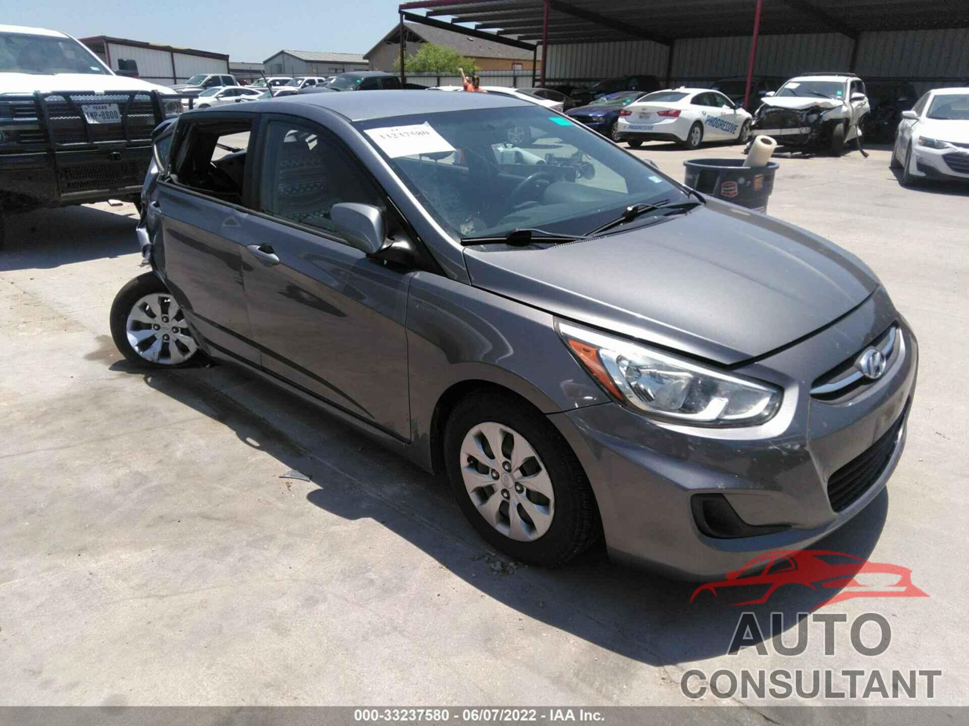 HYUNDAI ACCENT 2016 - KMHCT5AE9GU251609