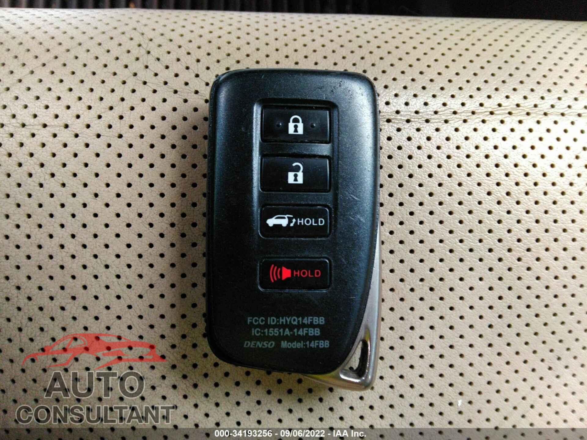 LEXUS RX 2017 - 2T2BZMCA3HC100312