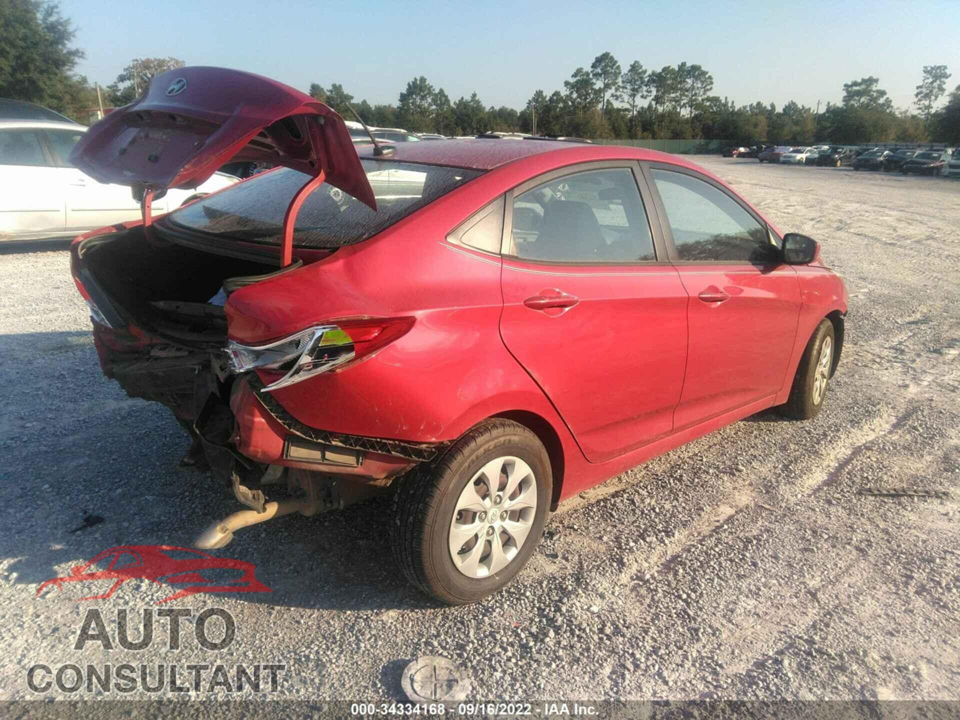 HYUNDAI ACCENT 2016 - KMHCT4AEXGU003668