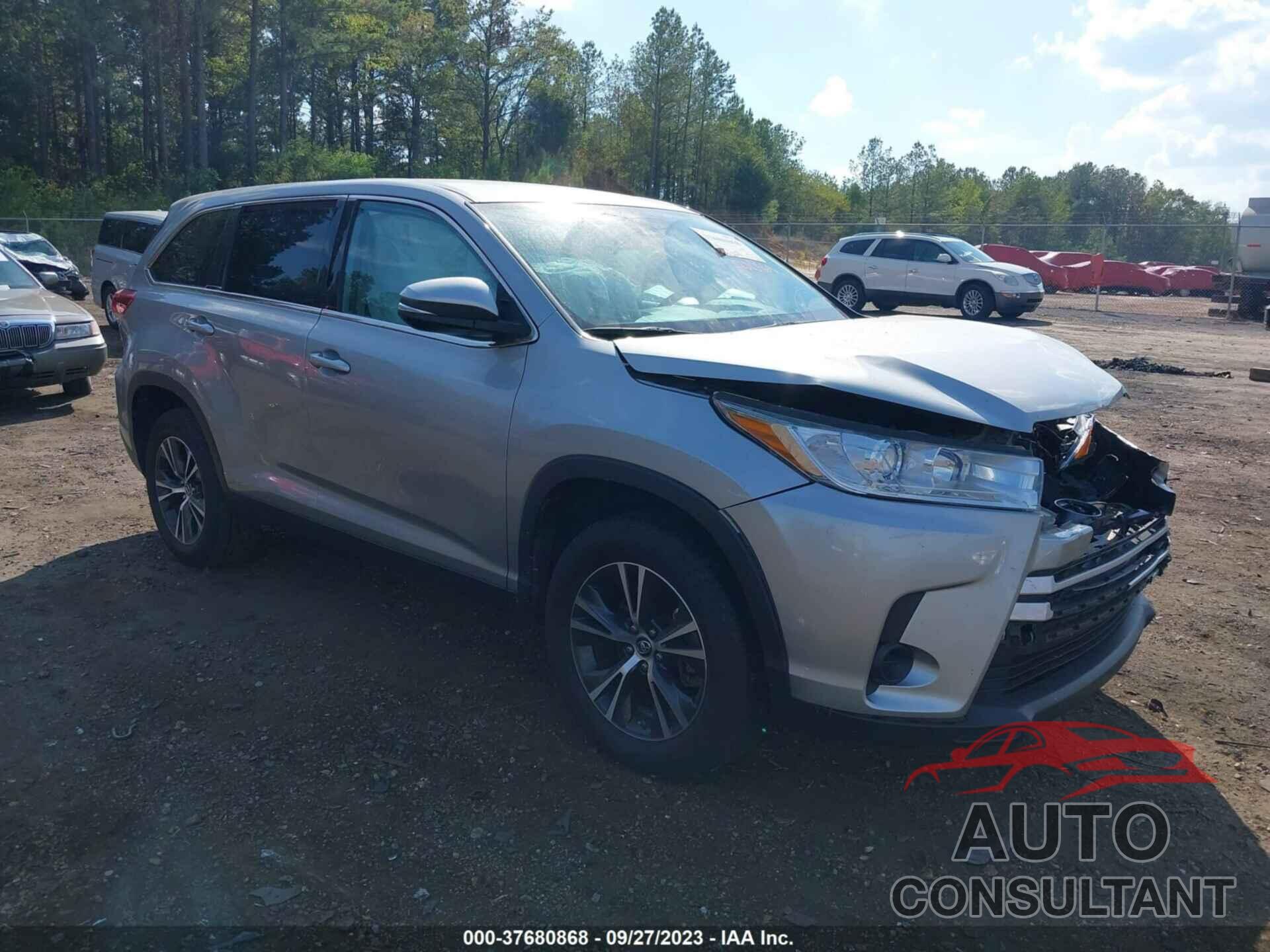 TOYOTA HIGHLANDER 2019 - 5TDZZRFH9KS309738