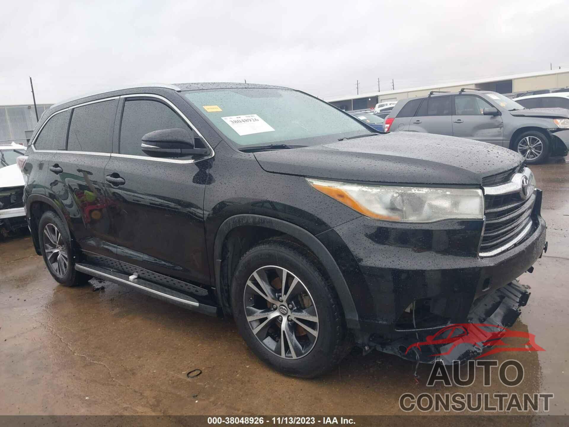 TOYOTA HIGHLANDER 2016 - 5TDKKRFH2GS501970