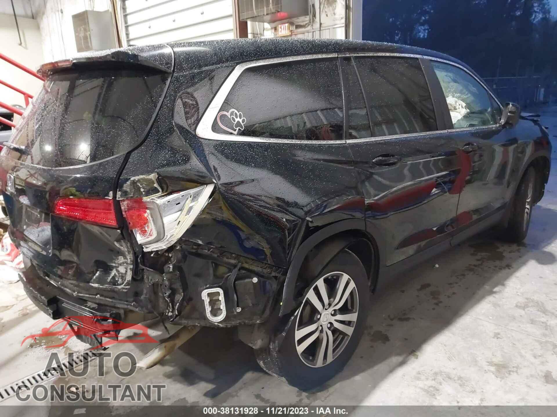 HONDA PILOT 2017 - 5FNYF5H67HB010884