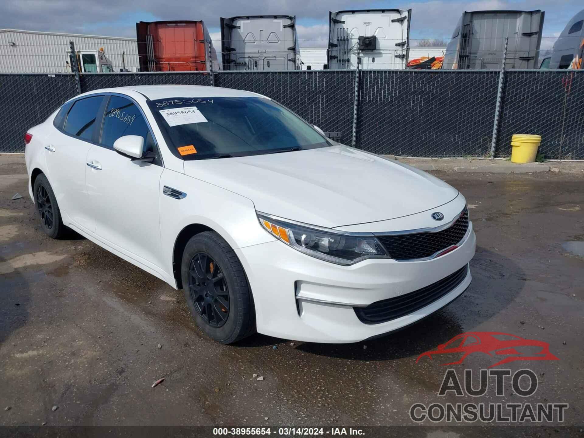 KIA OPTIMA 2016 - KNAGT4L35G5074043
