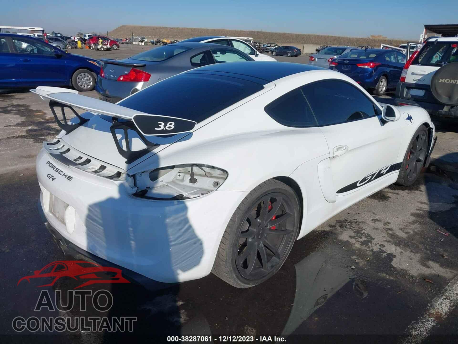 PORSCHE CAYMAN 2016 - WP0AC2A83GK197496