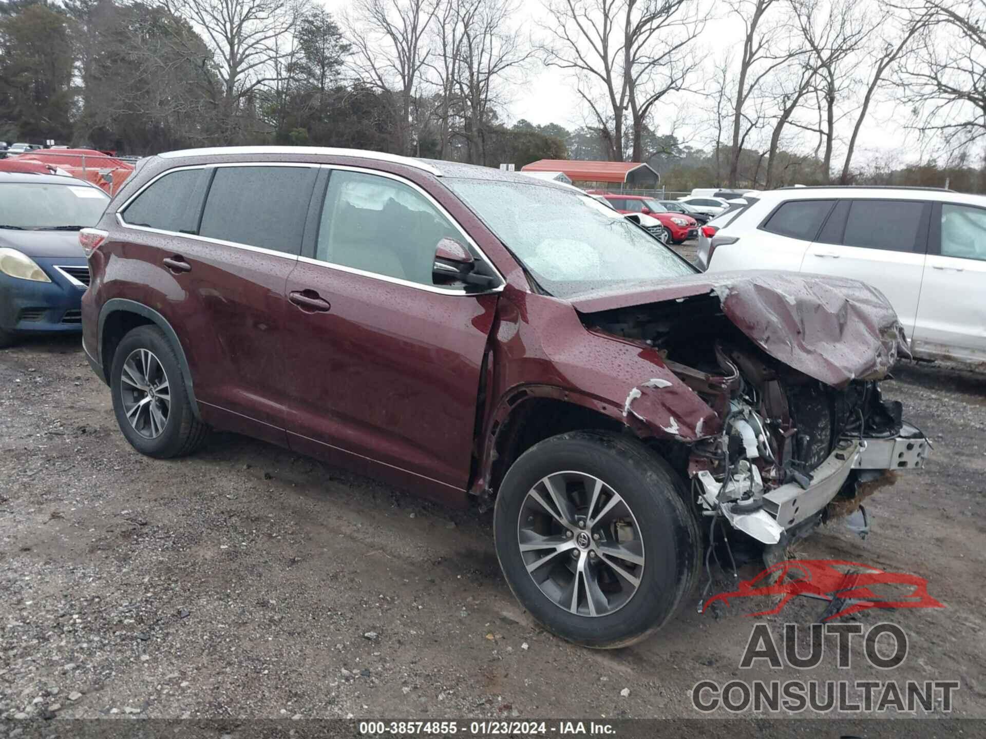 TOYOTA HIGHLANDER 2016 - 5TDKKRFH9GS132105