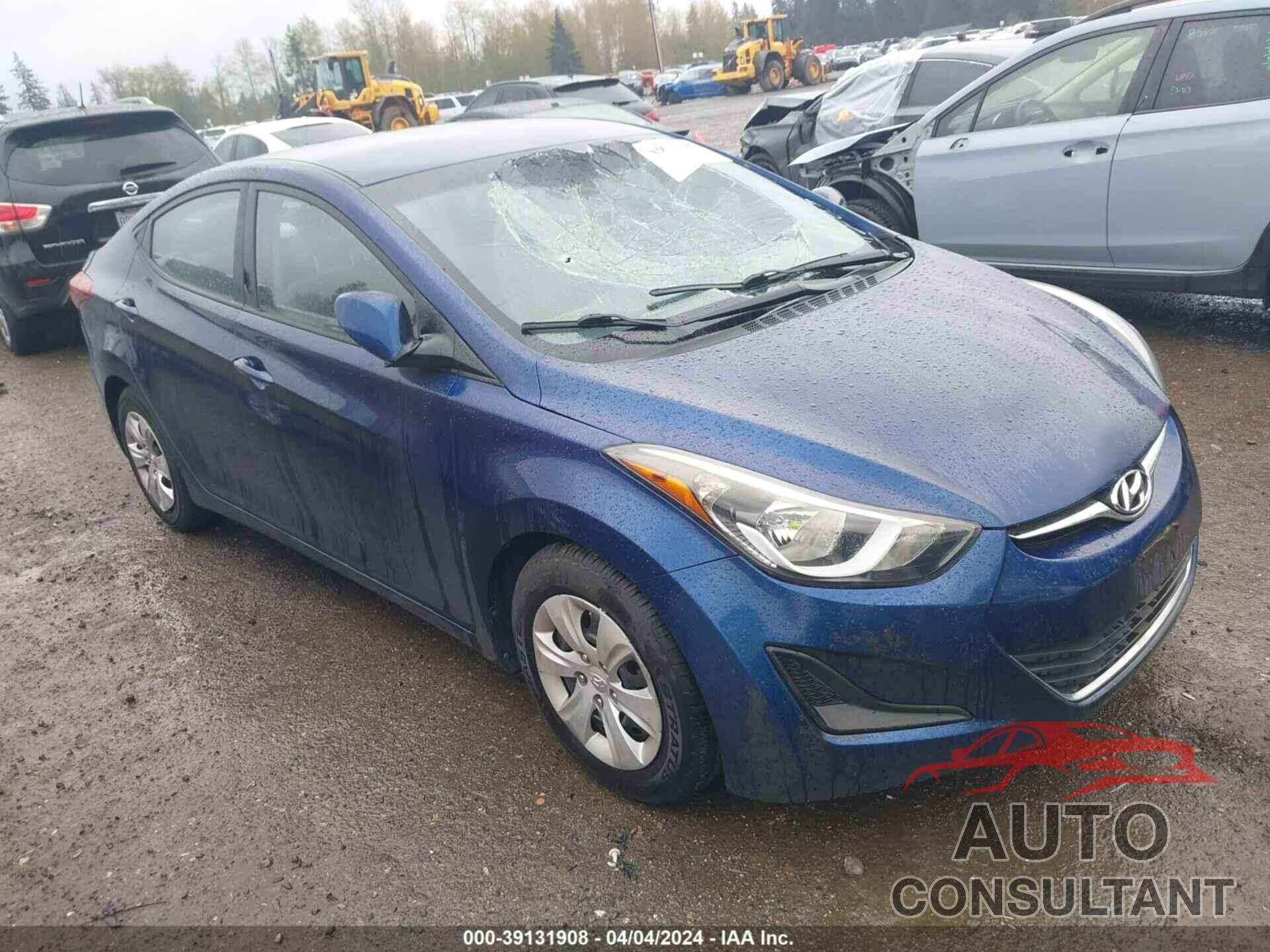 HYUNDAI ELANTRA 2016 - 5NPDH4AE9GH707283