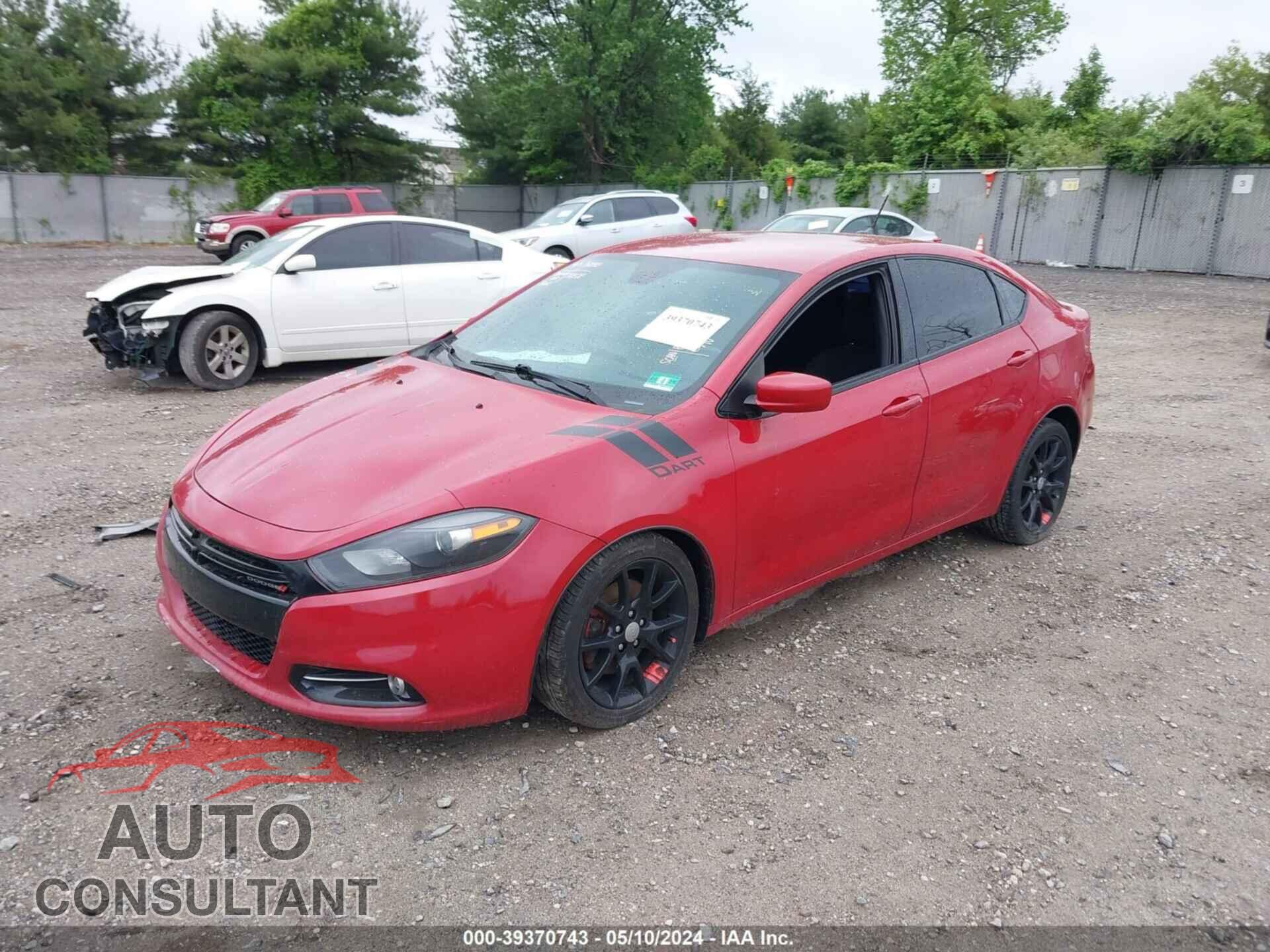 DODGE DART 2016 - 1C3CDFBB5GD592490