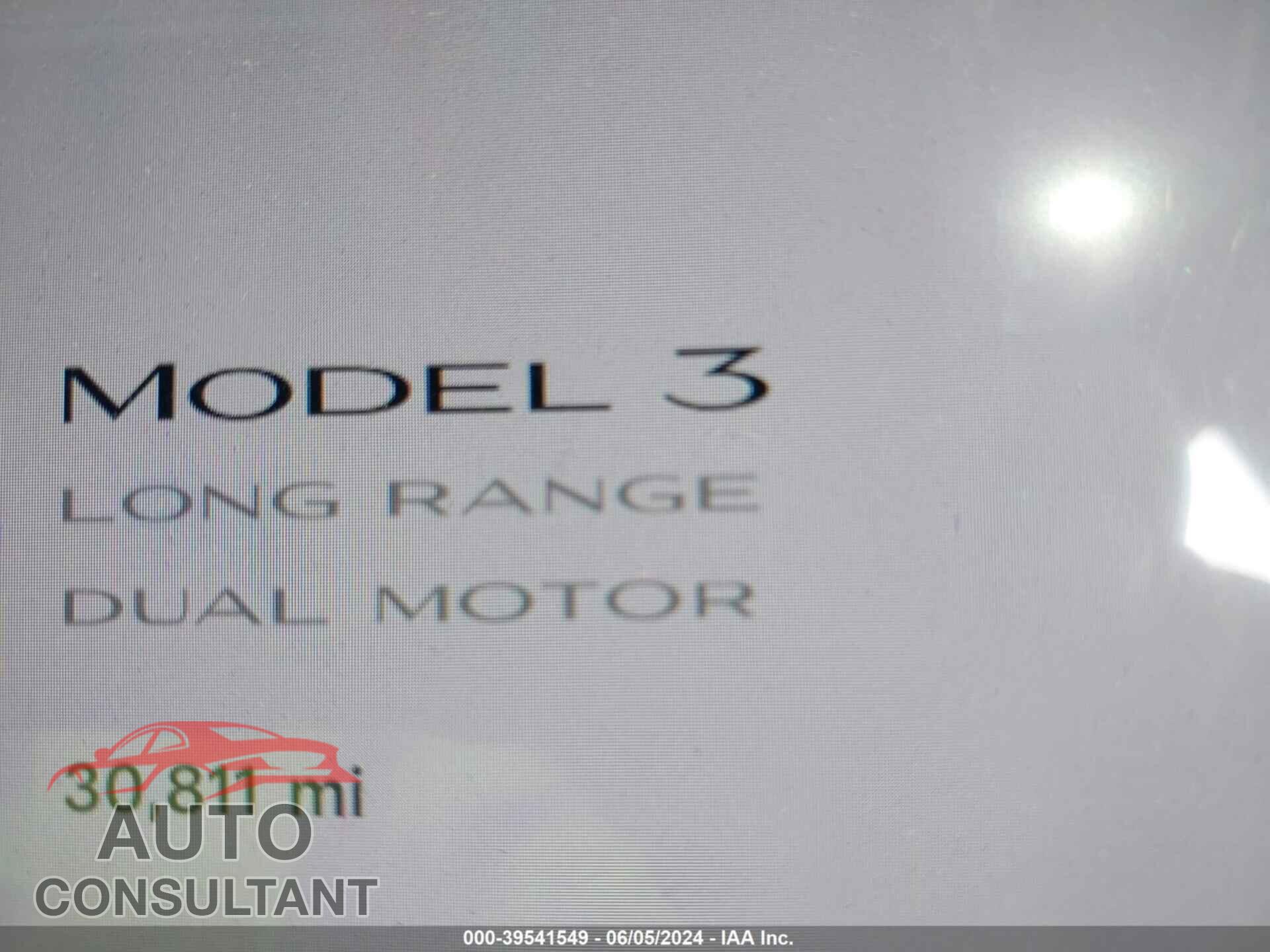 TESLA MODEL 3 2022 - 5YJ3E1EB5NF121193