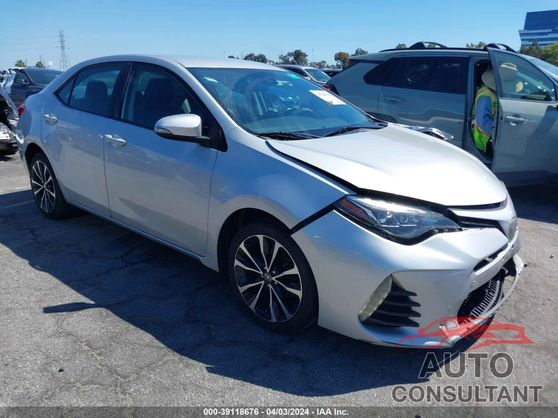 TOYOTA COROLLA 2019 - 5YFBURHE3KP892707