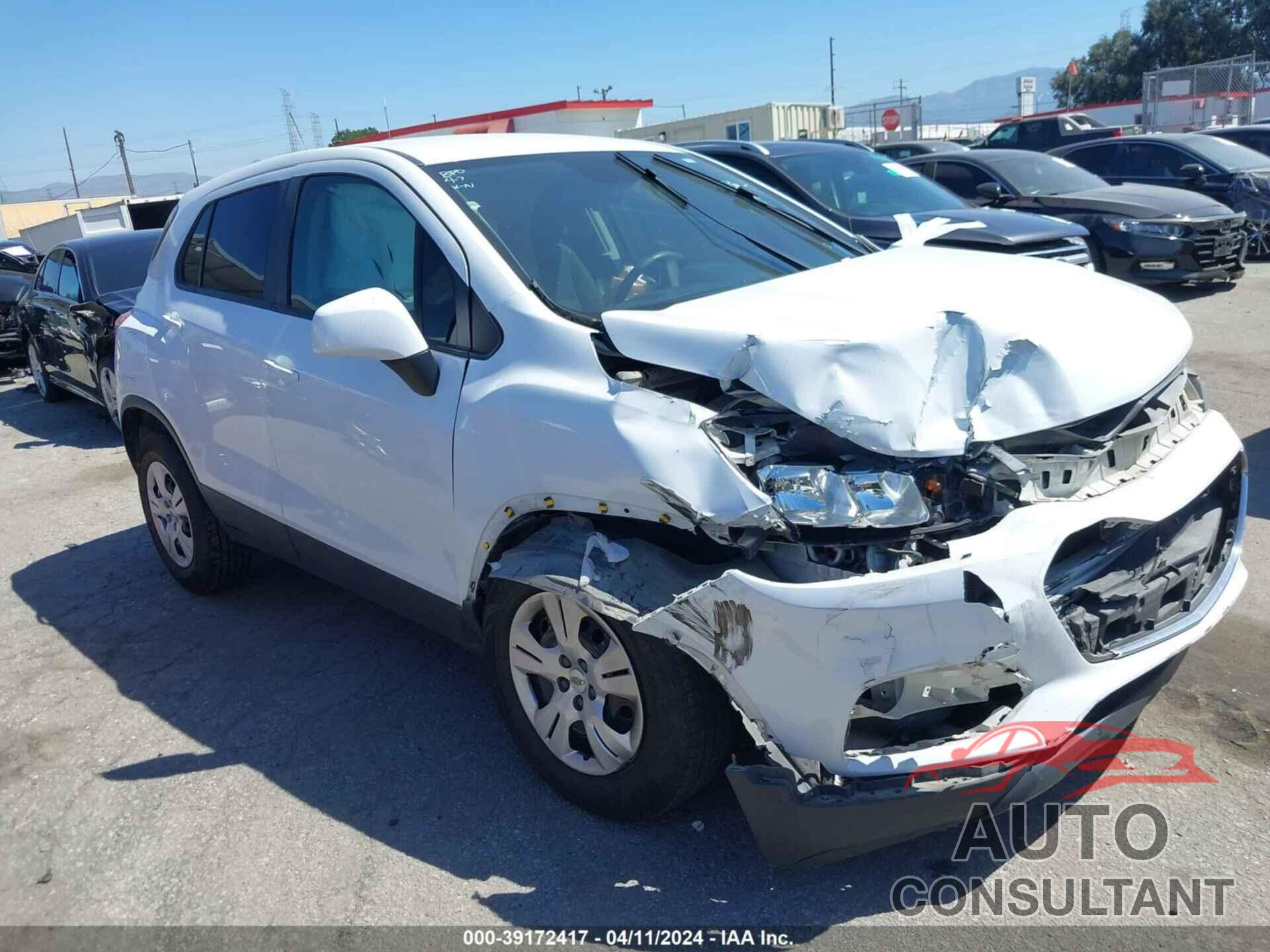 CHEVROLET TRAX 2017 - KL7CJKSBXHB046761